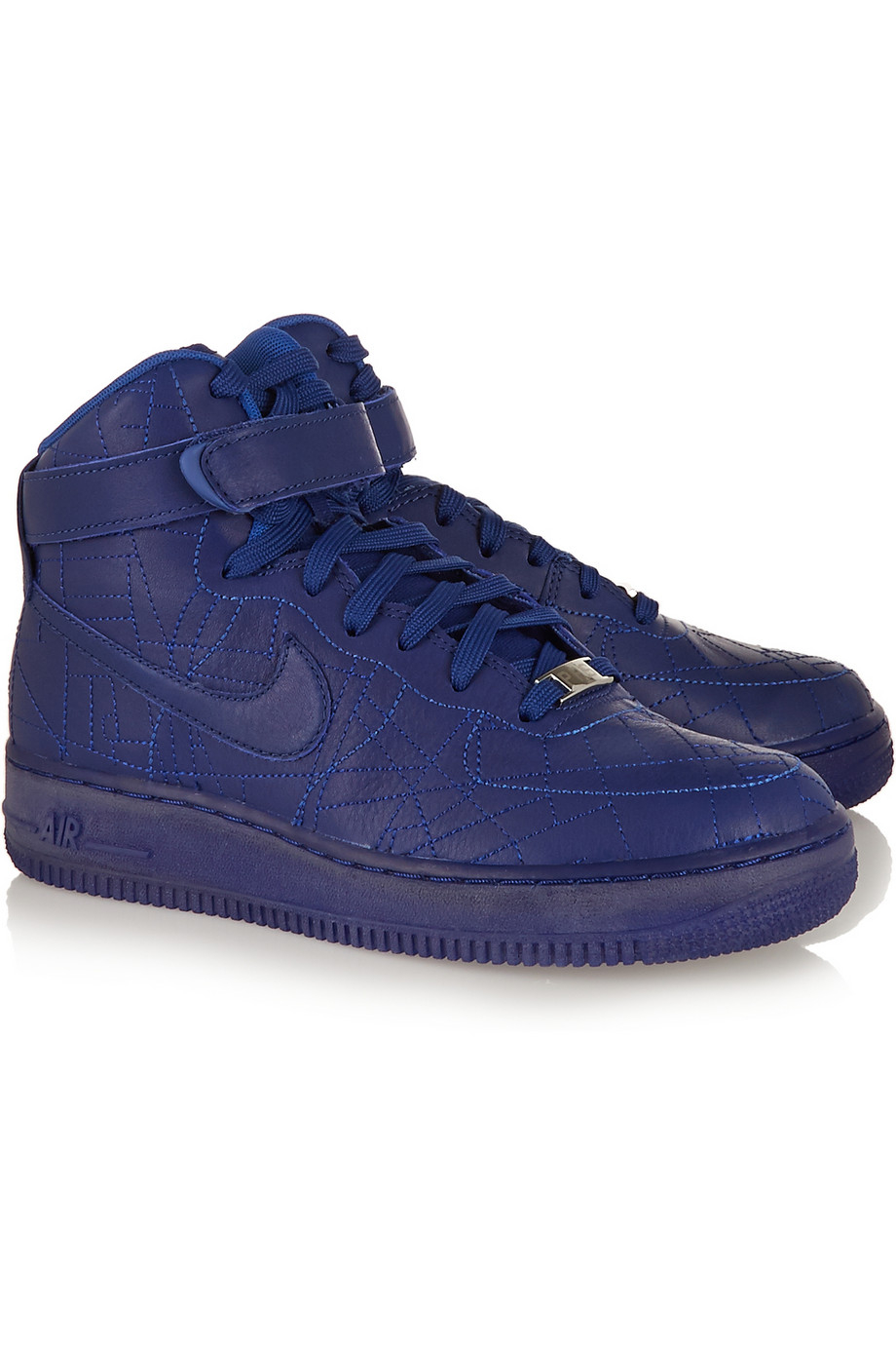 Lyst Nike Air Force 1 Paris Leather HighTop Sneakers in Blue