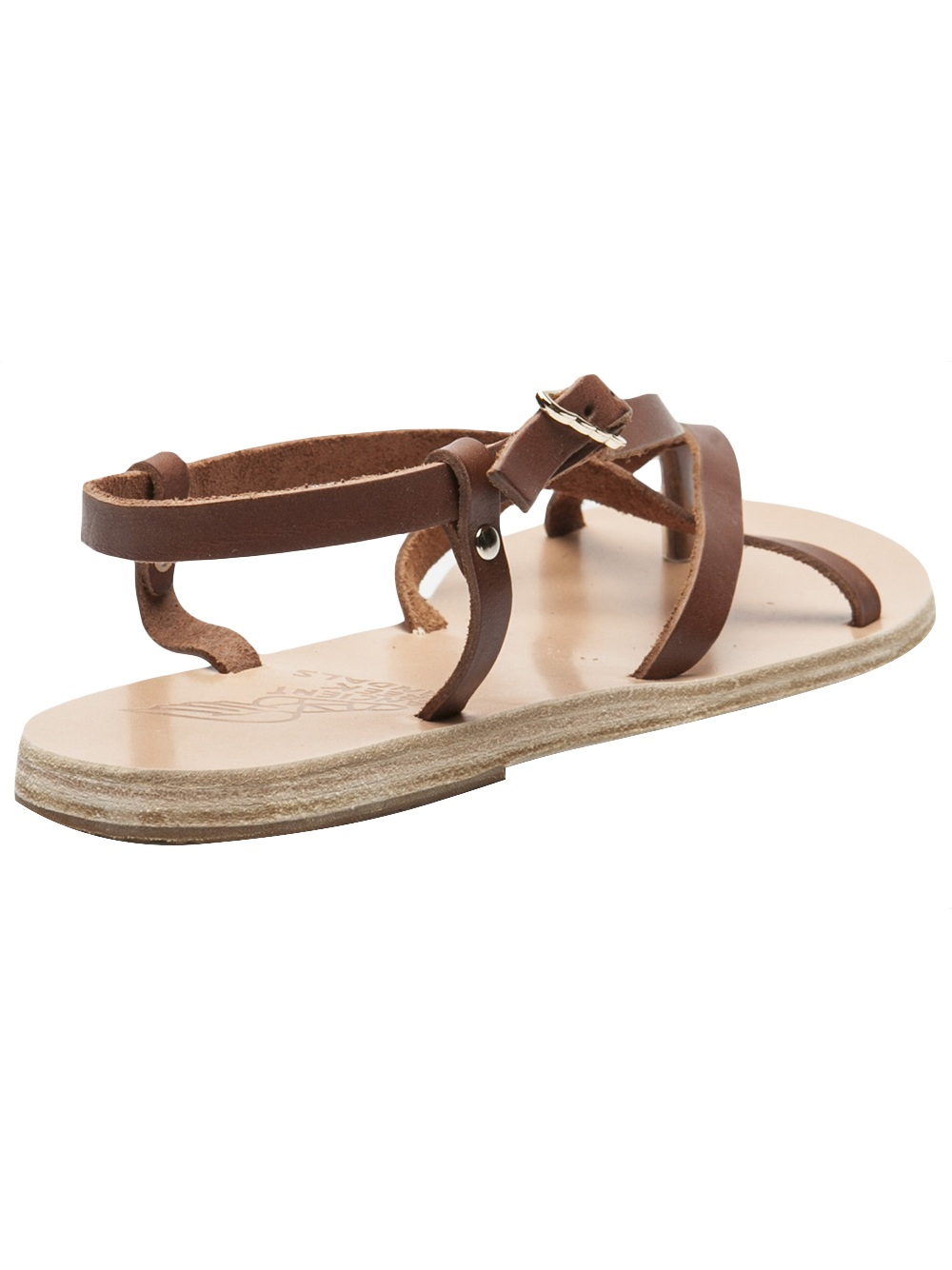 Lyst - Ancient greek sandals Semele Leather Sandals in Brown