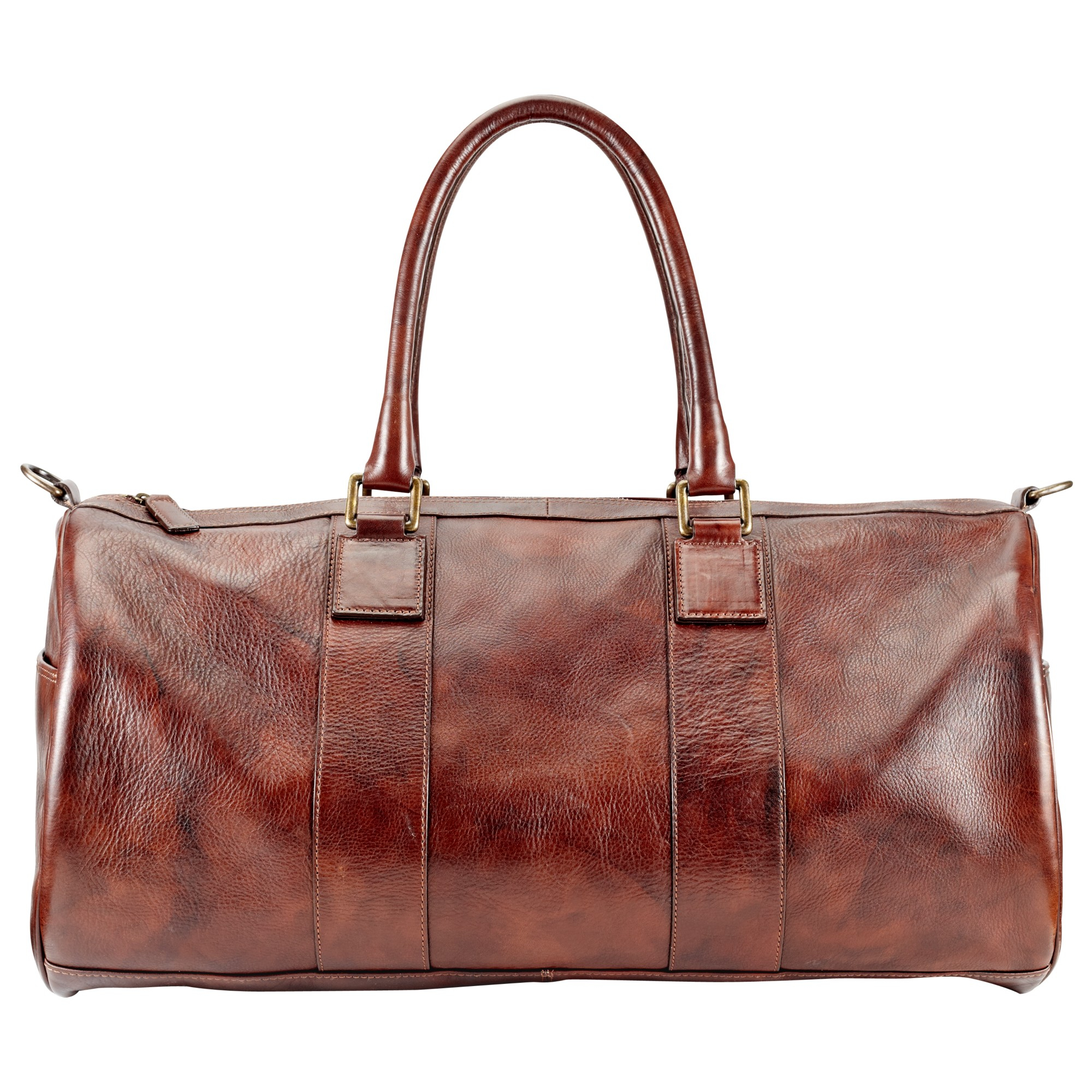 John lewis Gladstone Leather Barrel Bag in Brown for Men | Lyst