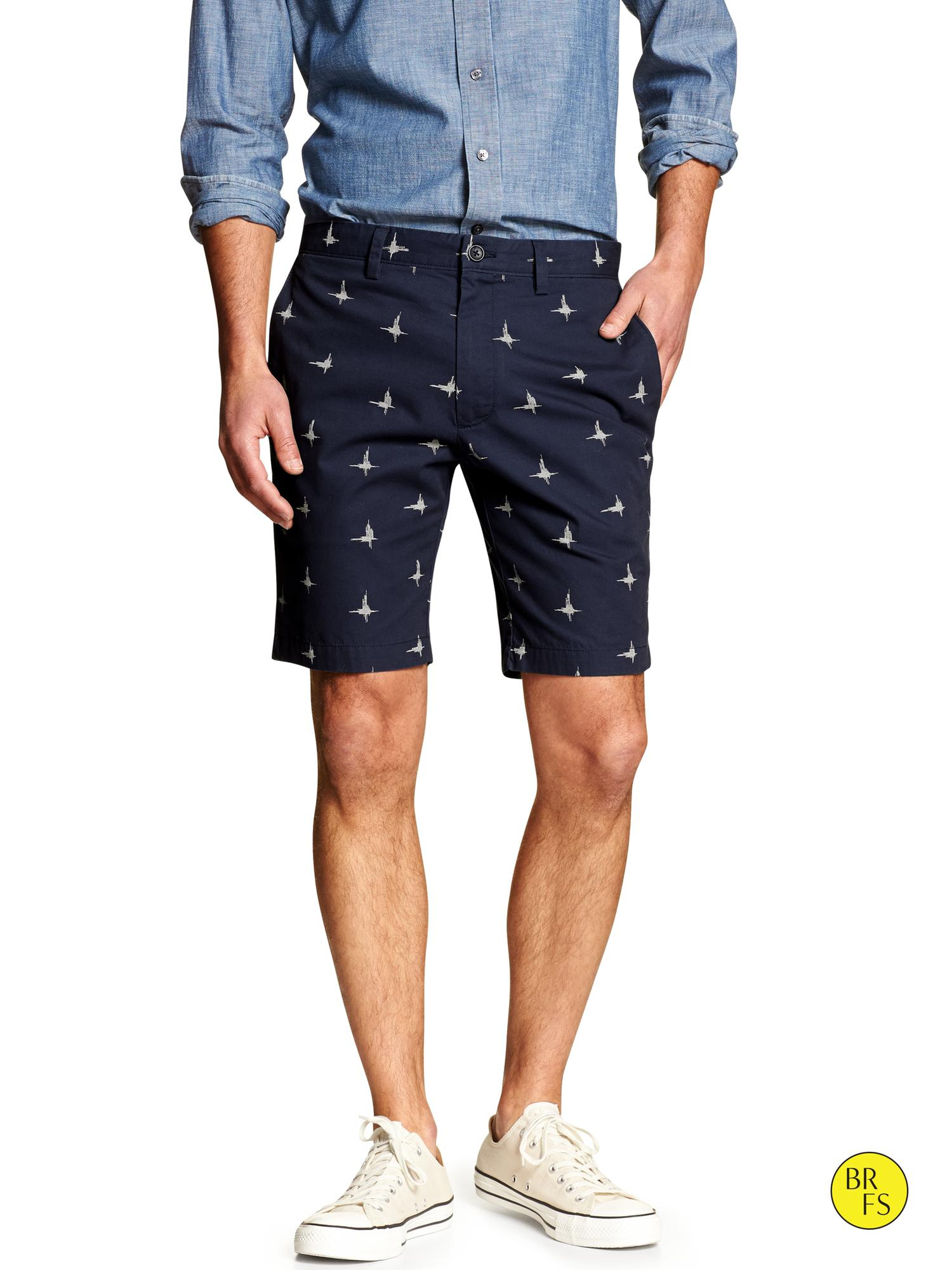 Banana republic Factory Print Deck Short in Blue for Men (Blue print