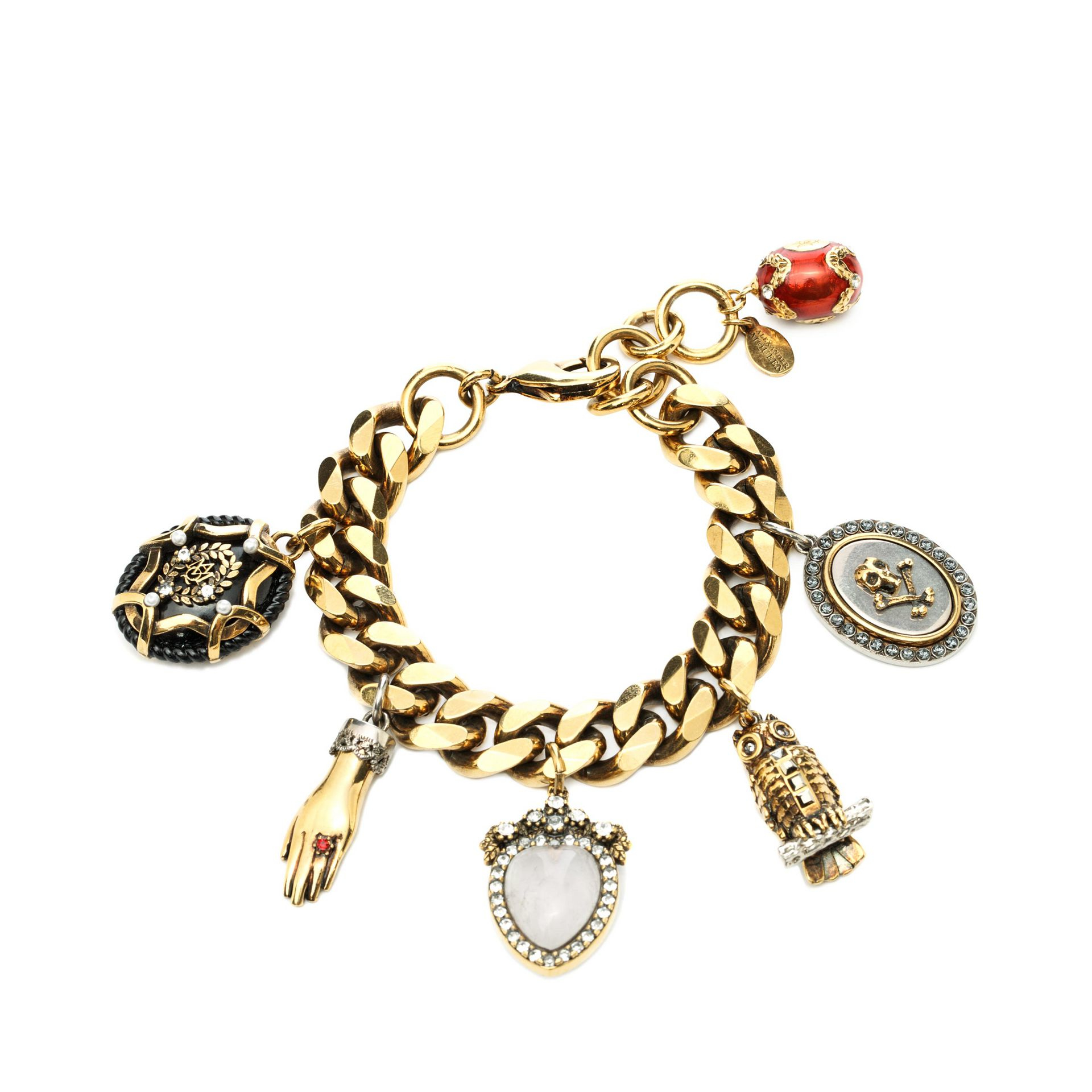 Alexander McQueen Charms Bracelet - Lyst