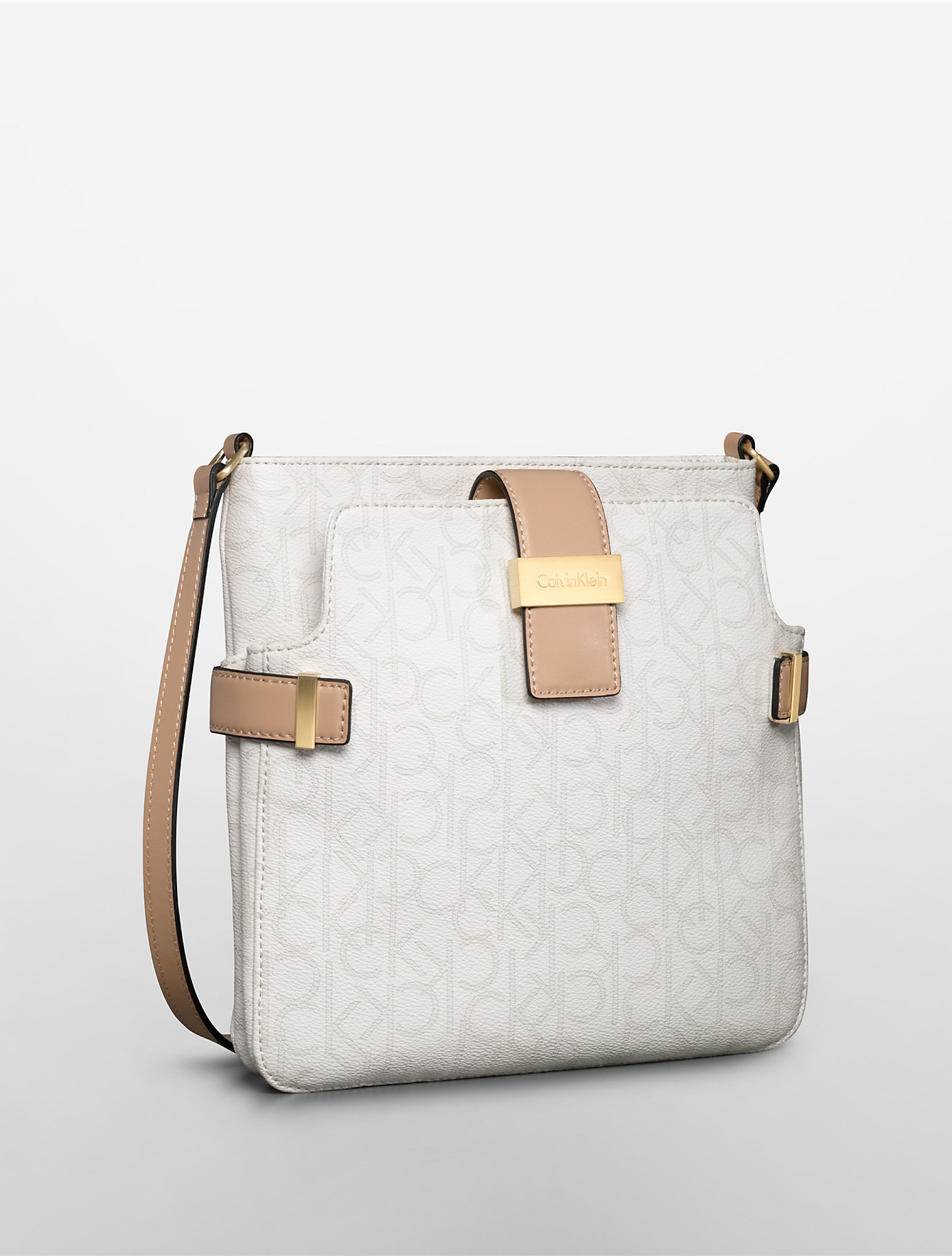 Lyst - Calvin Klein White Label Jordan Double Pocket Crossbody Bag in Gray
