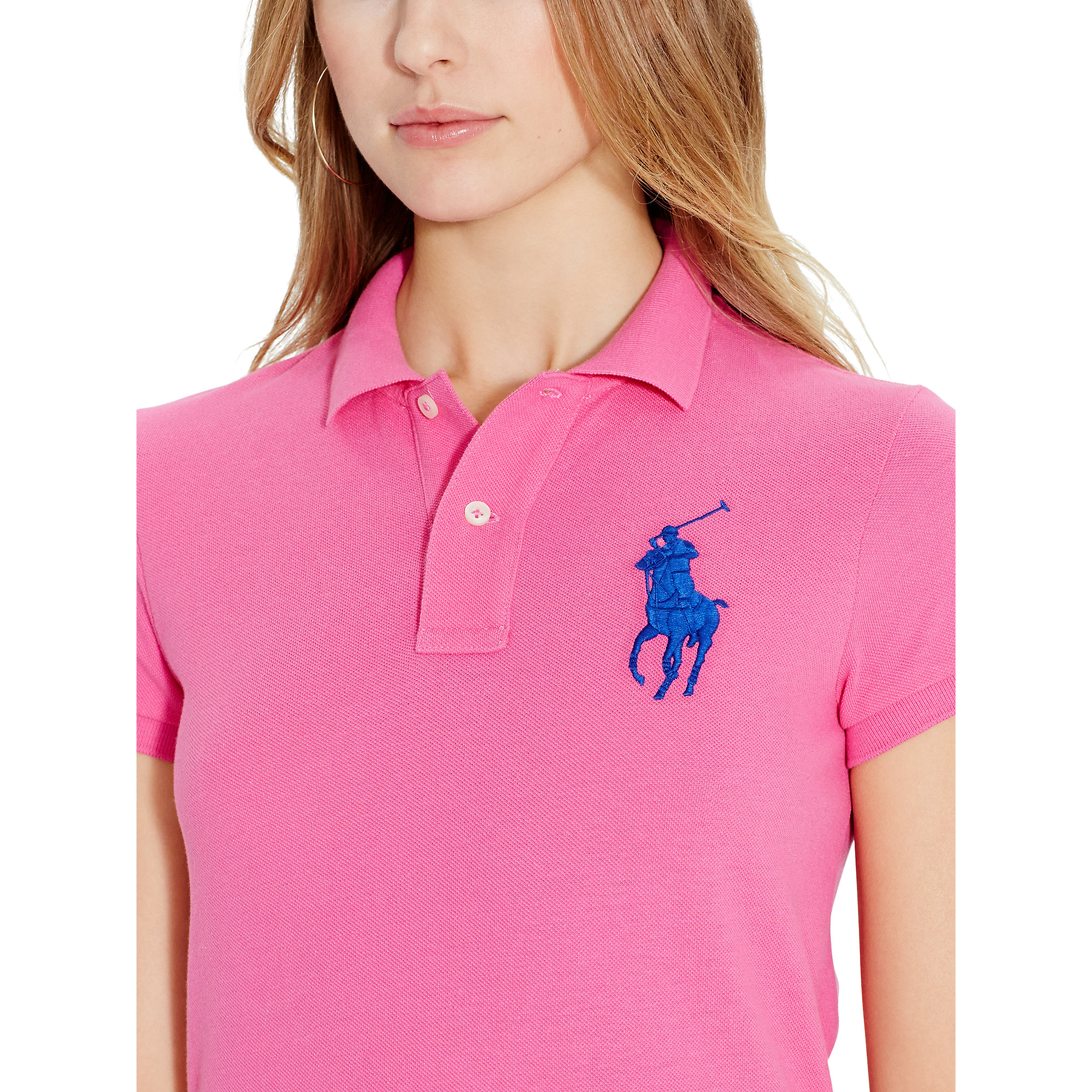 Lyst - Polo Ralph Lauren Big Pony Mini Shirtdress in Pink