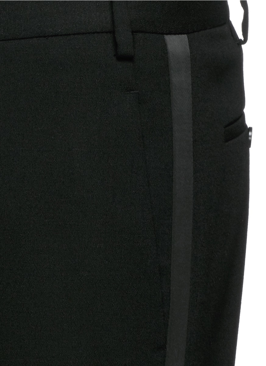 Lyst - Neil Barrett Satin Stripe Virgin Wool Tuxedo Pants