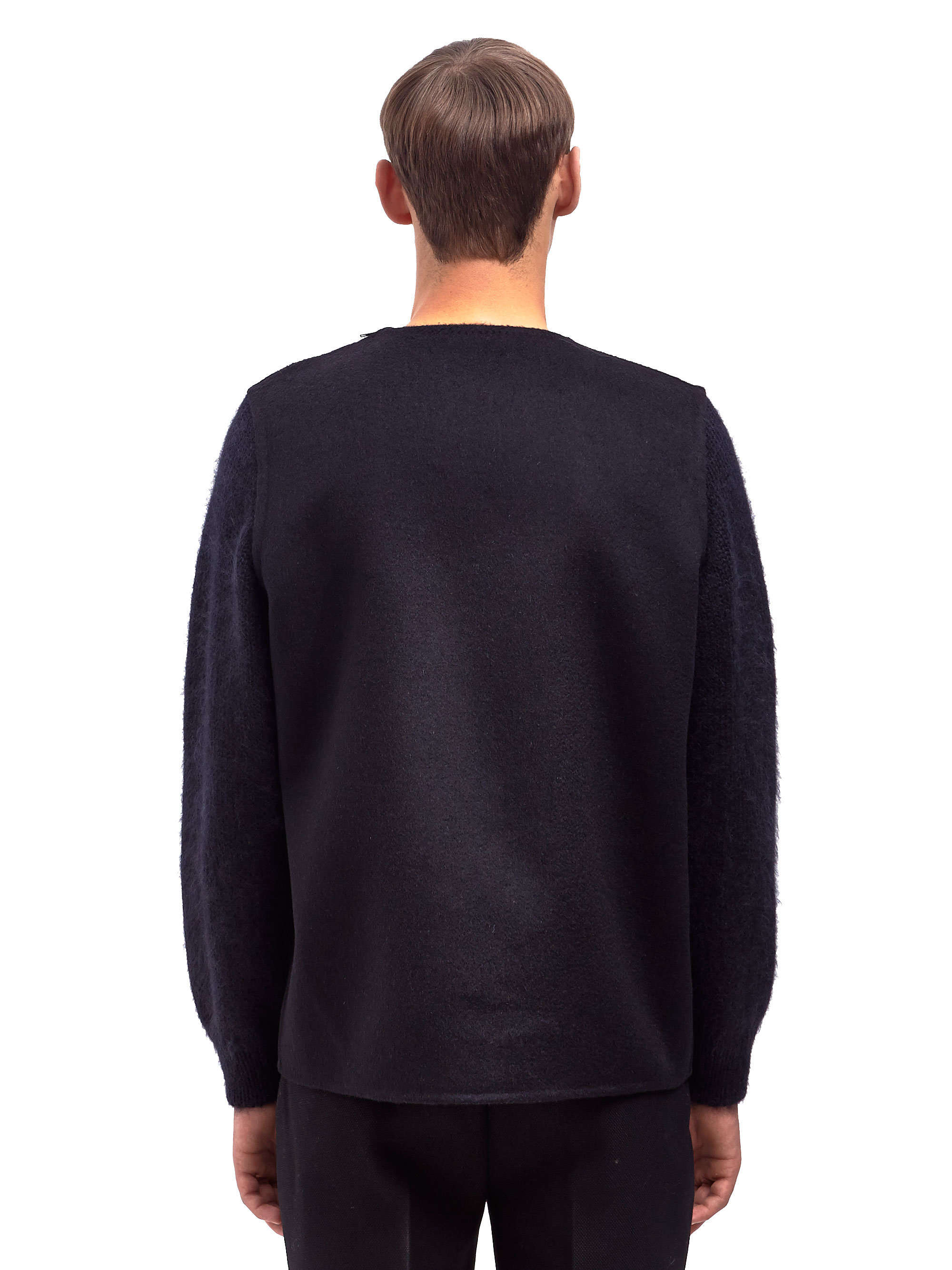 Lyst - Yang Li Mens Virgin Wool Crew Neck Sweater in Black for Men