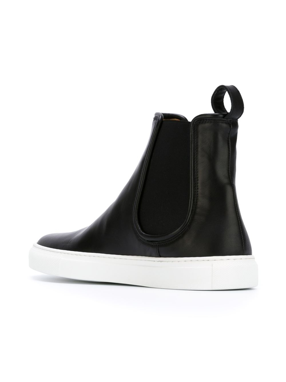 P.a.r.o.s.h. Rubber-Sole Leather Chelsea Boots in Black | Lyst