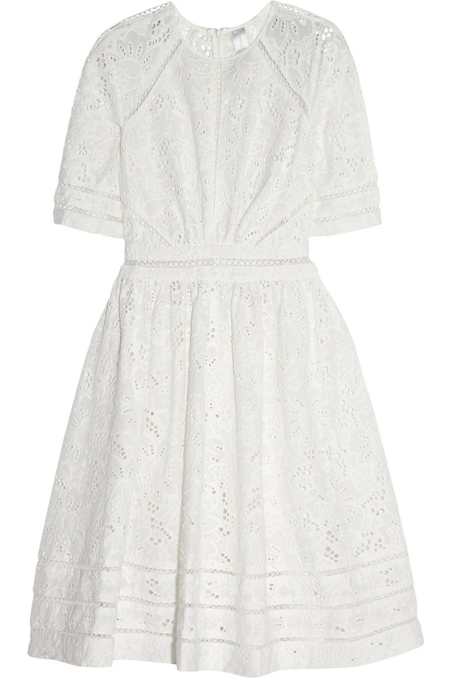 Zimmermann Roamer Broderie Anglaise Cotton Dress in White Lyst