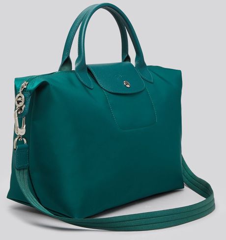 longchamp le pliage green tote