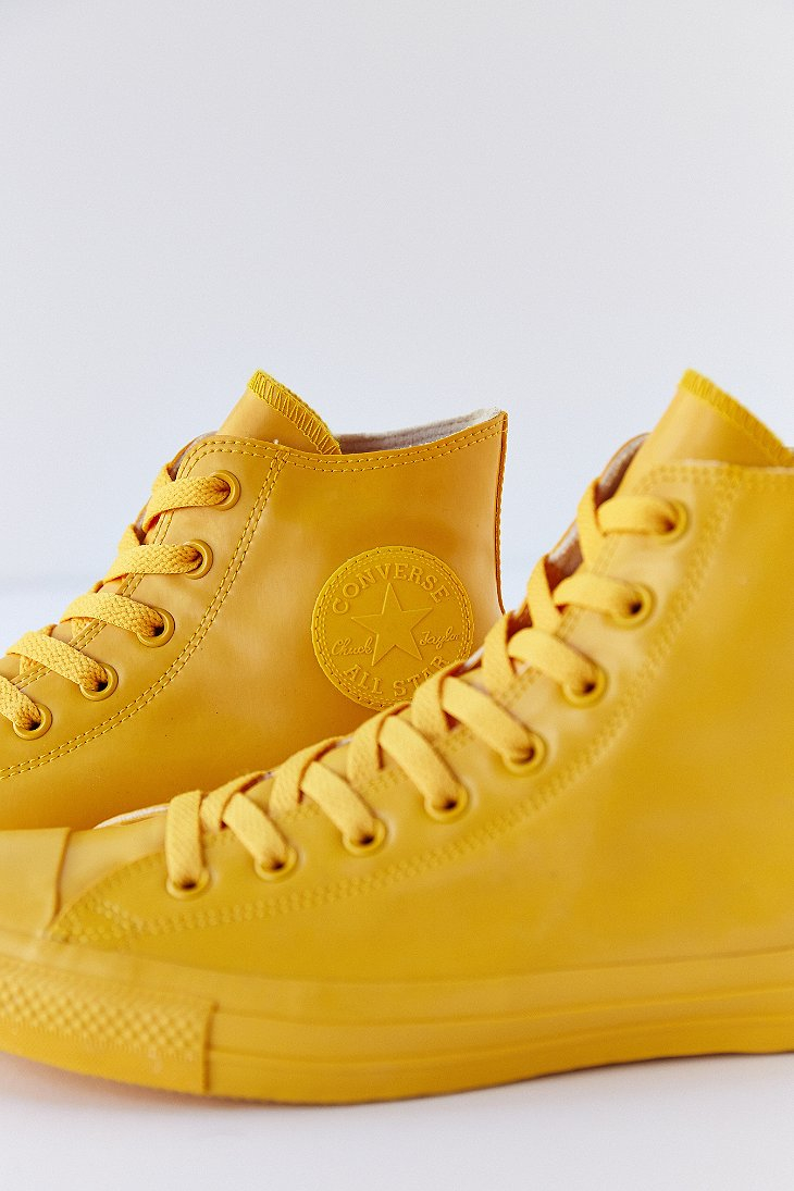 Lyst - Converse Chuck Taylor All Star Rubber High-top Sneakerboot in ...