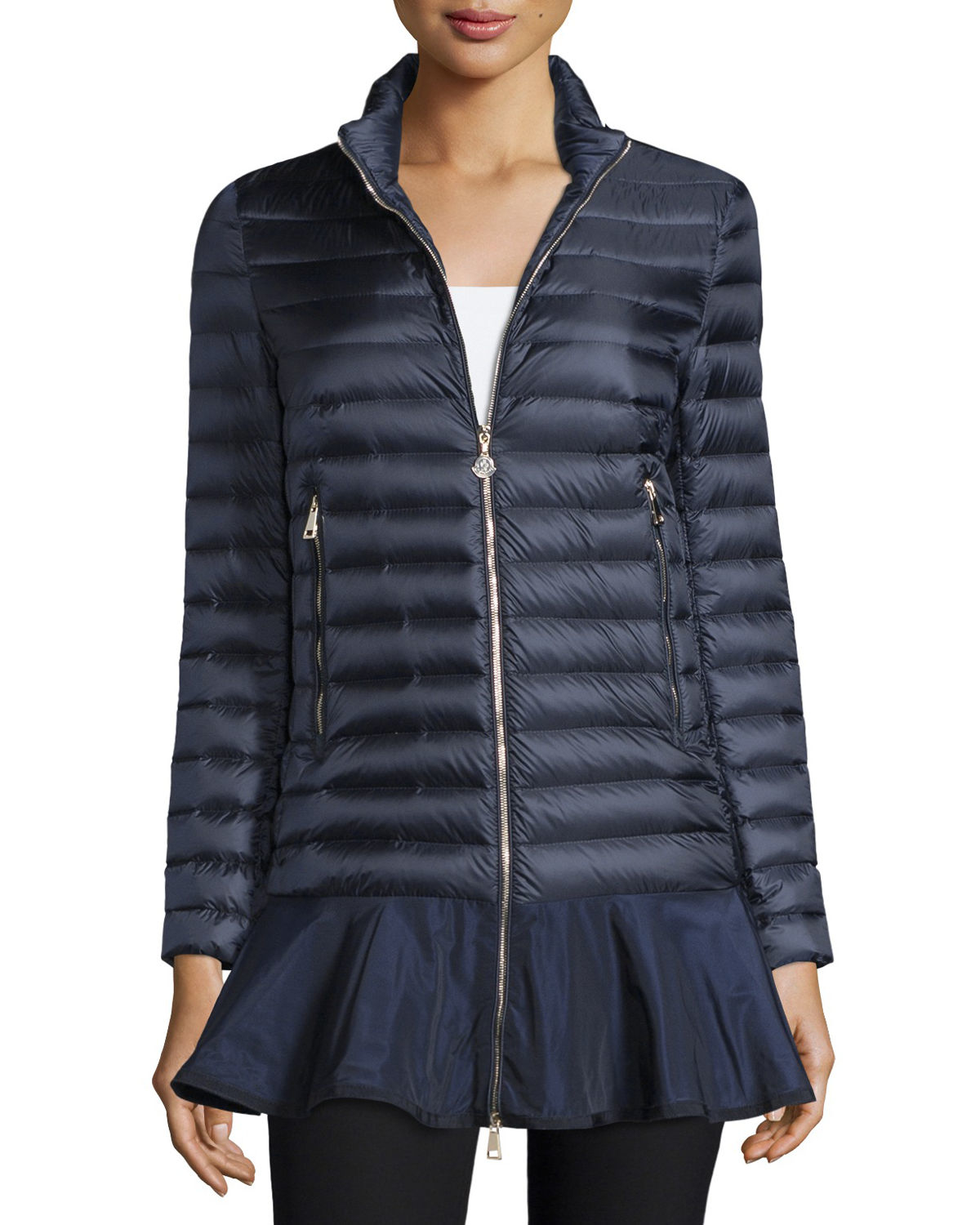 moncler vouglans peplum hem parka moncler vouglans peplum hem parka