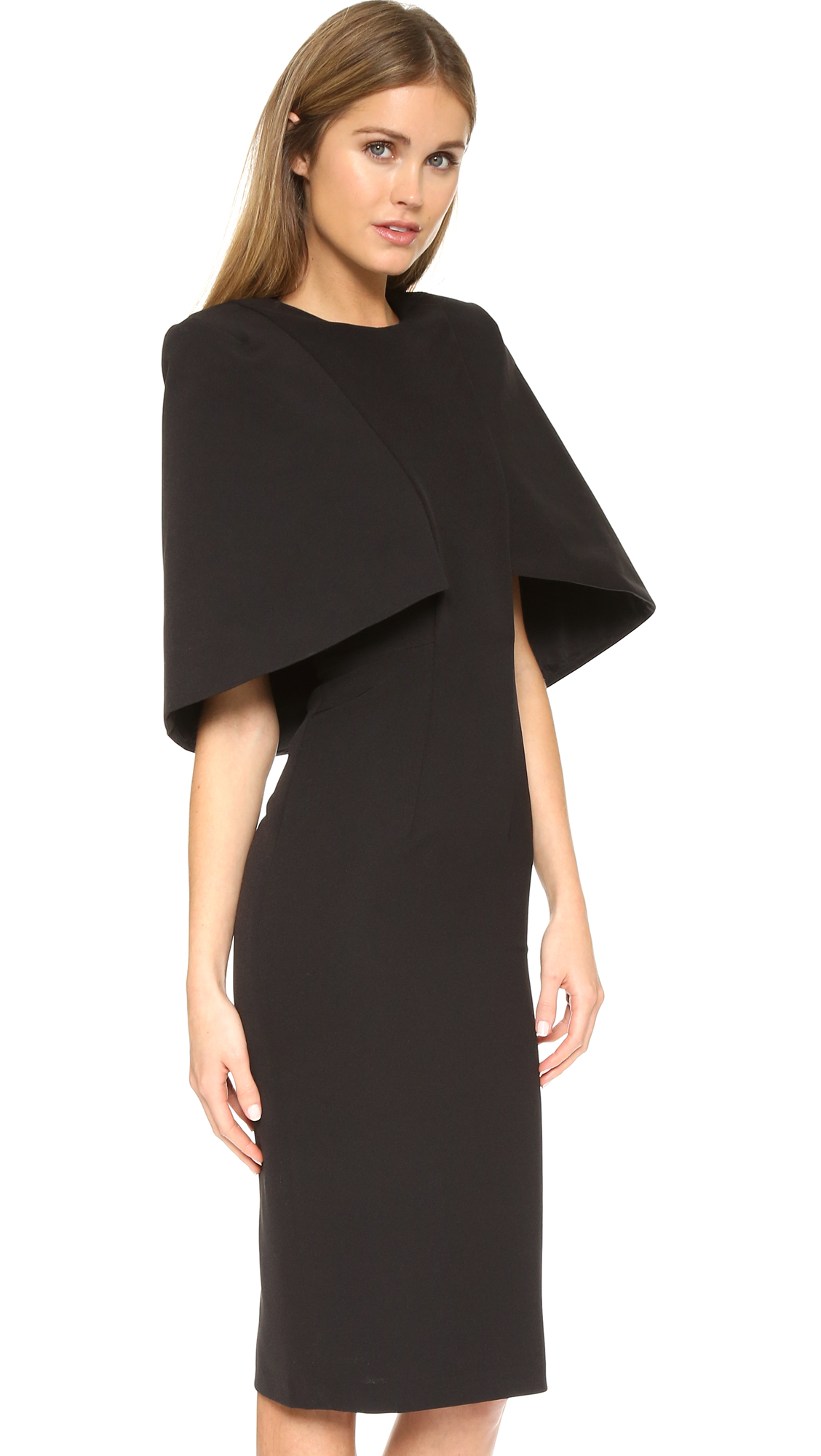 black gown with cape