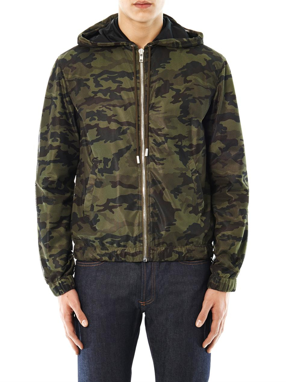 Lyst - Givenchy Camouflage Microfibre Bomber Jacket in Green for Men