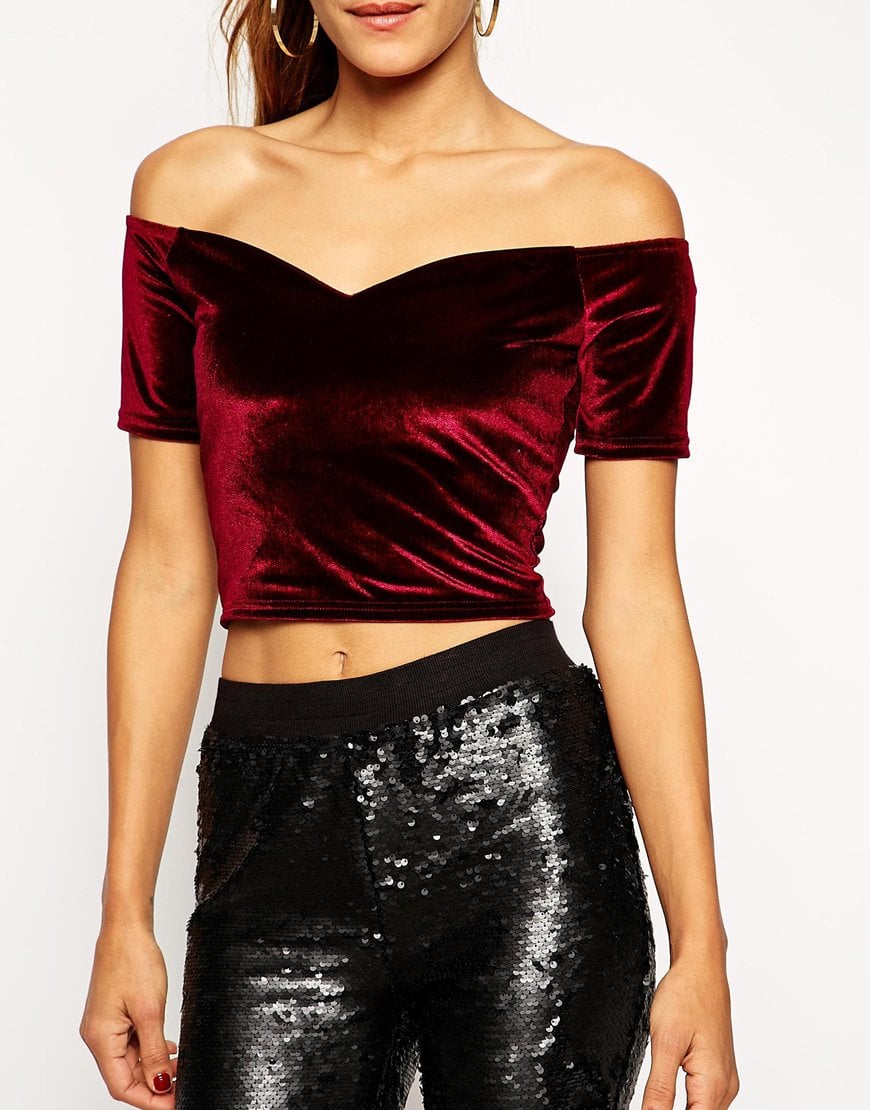 velvet top womens