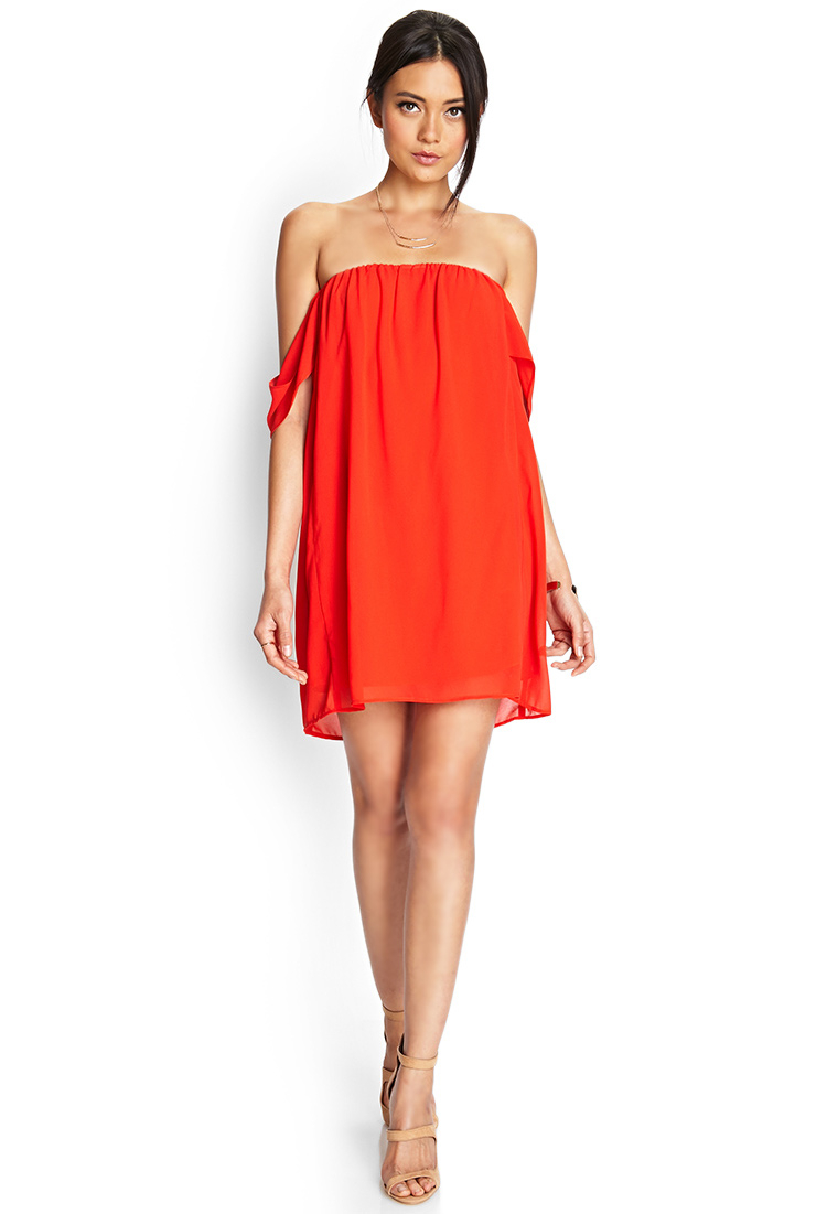 forever 21 dresses off the shoulder