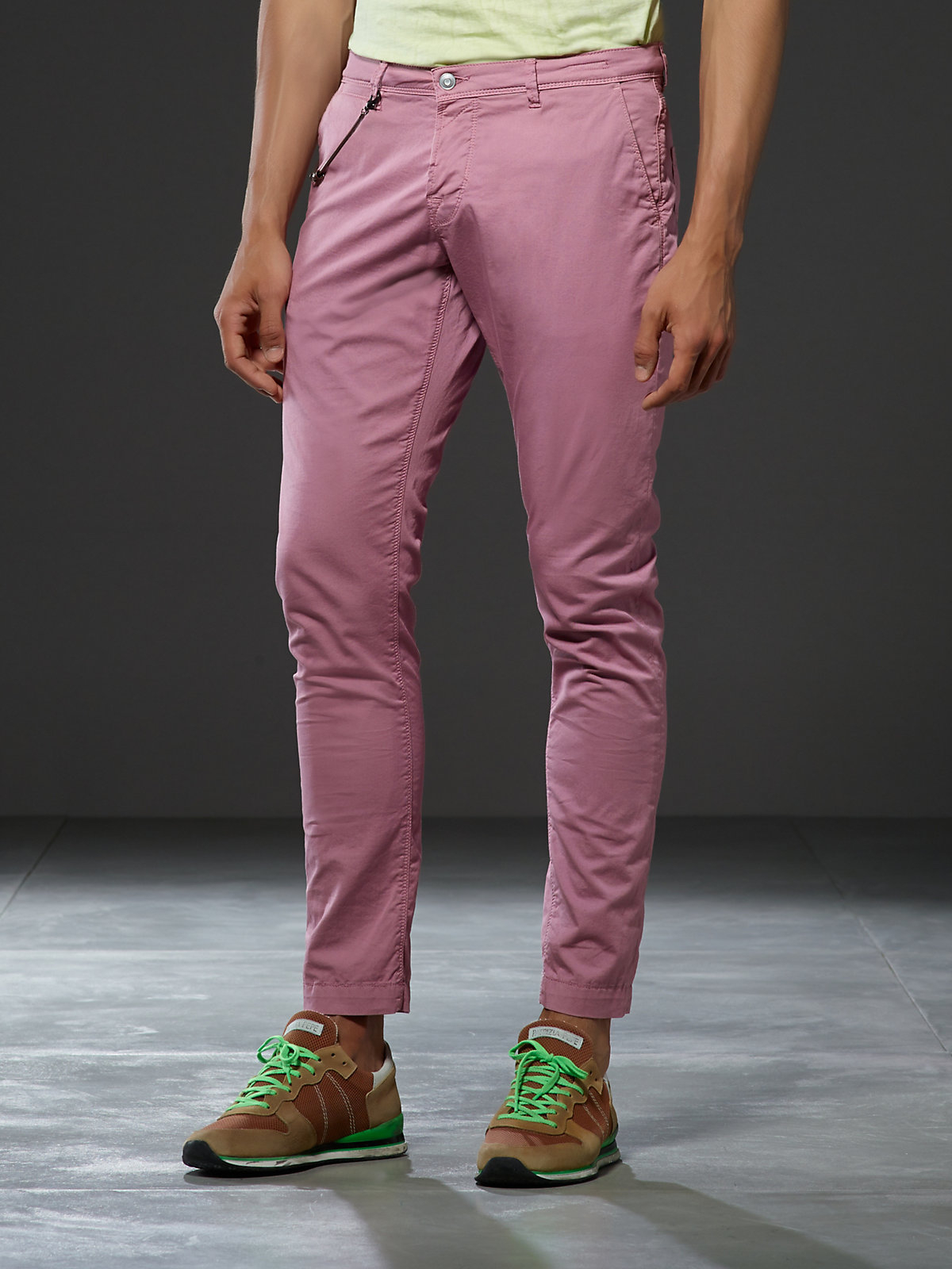Patrizia Pepe Chinos Trousers in Pink for Men (Rainbow Pink) | Lyst
