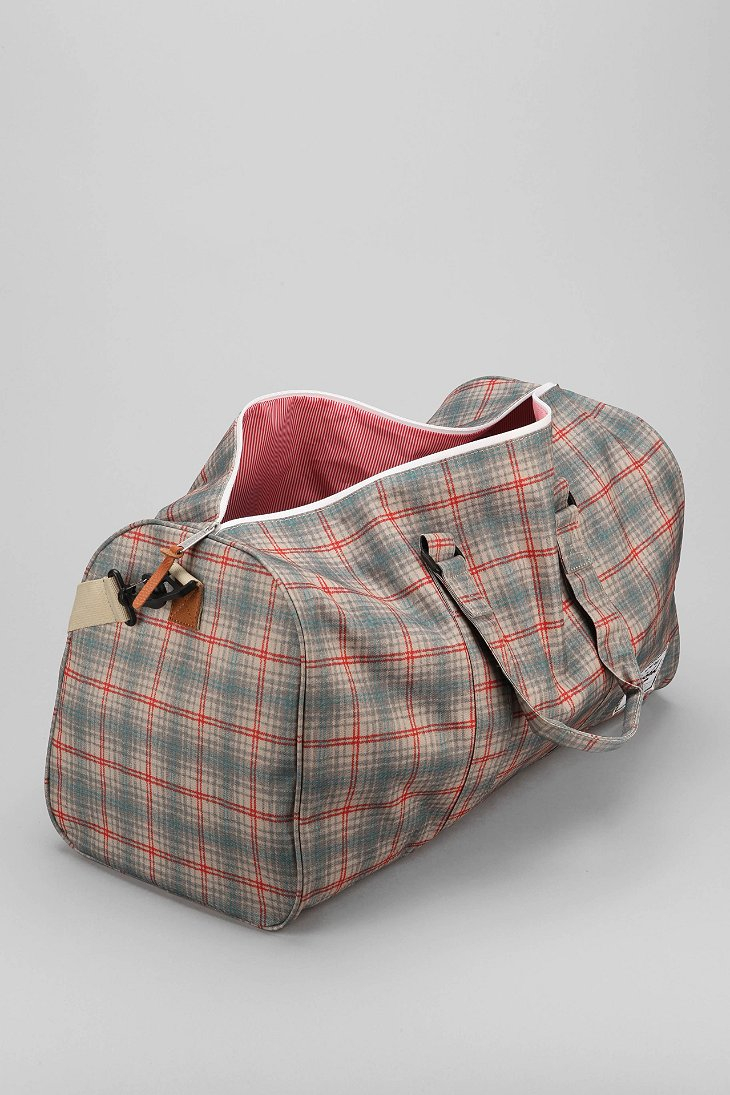 Lyst Herschel Supply Co. Novel Plaid Weekend Bag in Gray for Men