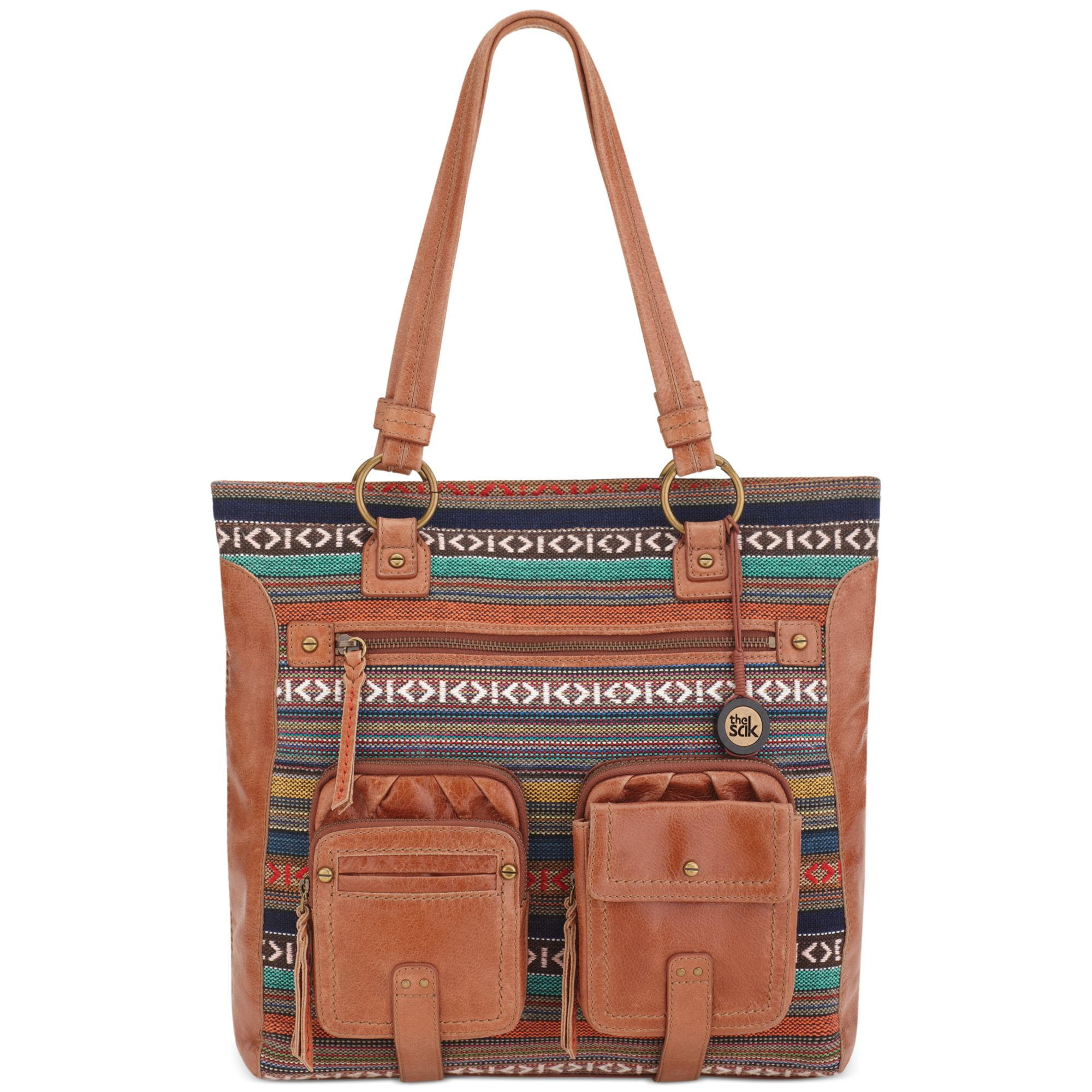 The Sak Iris Leather Utility Tote in Brown (TRIBAL LOOM) | Lyst