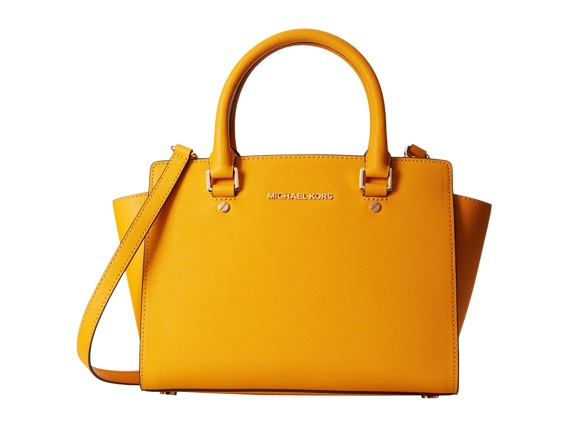 MICHAEL Michael Kors | Yellow Selma Medium Tz Satchel | Lyst