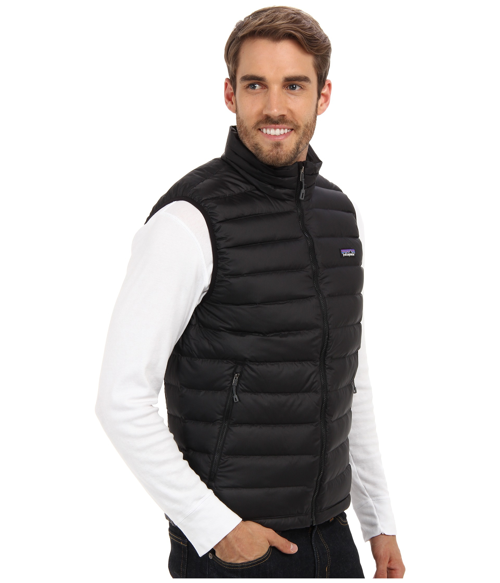Lyst - Patagonia Down Sweater Vest in Black for Men