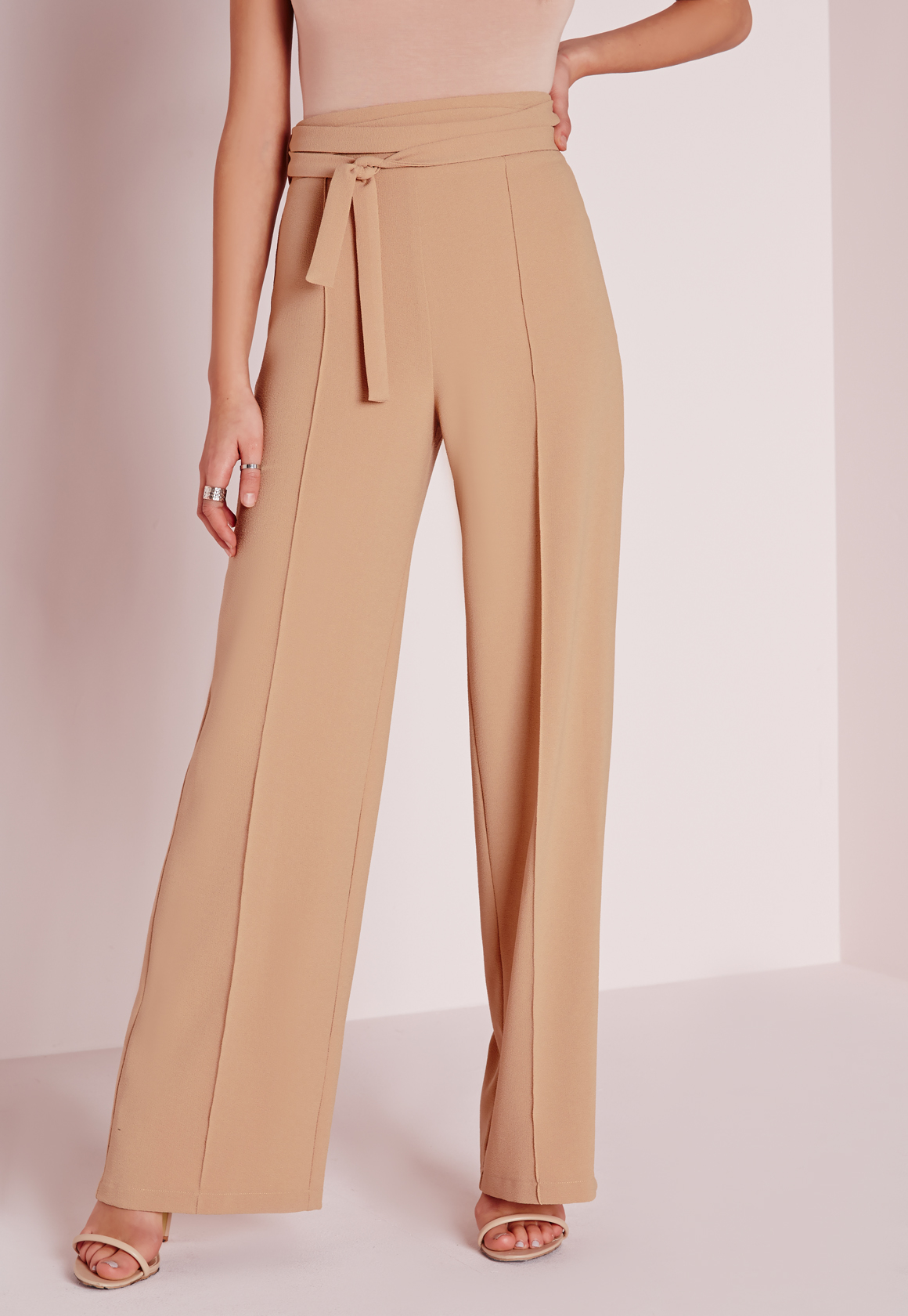 wide leg trousers and top