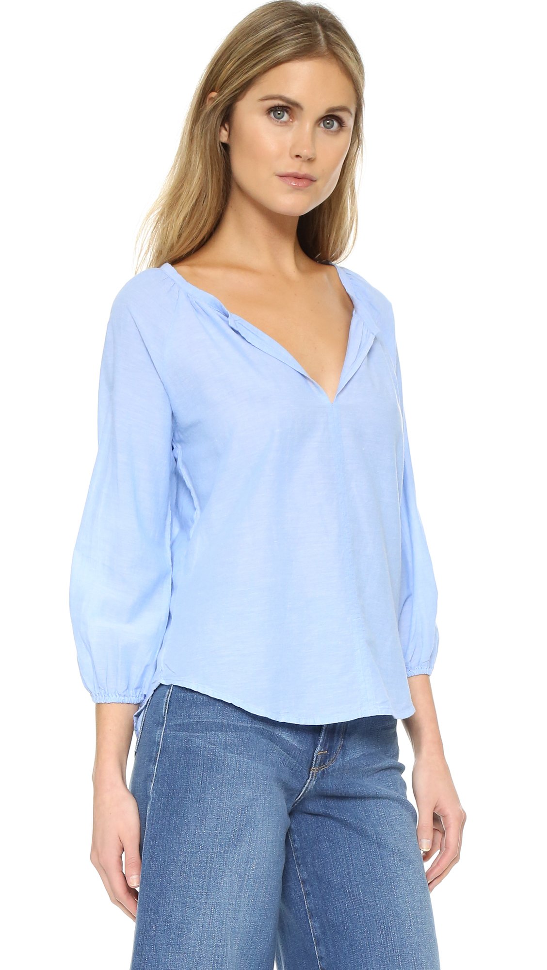 chambray tops womens