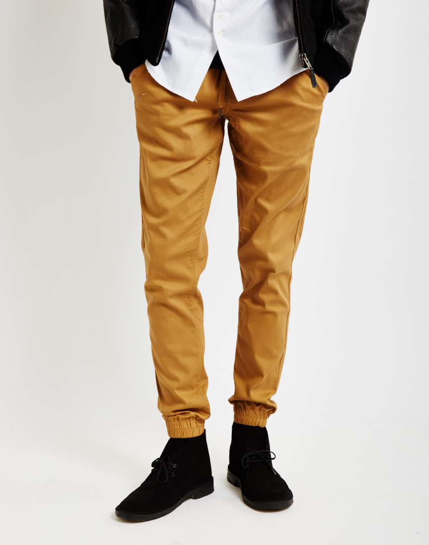 tan mens joggers