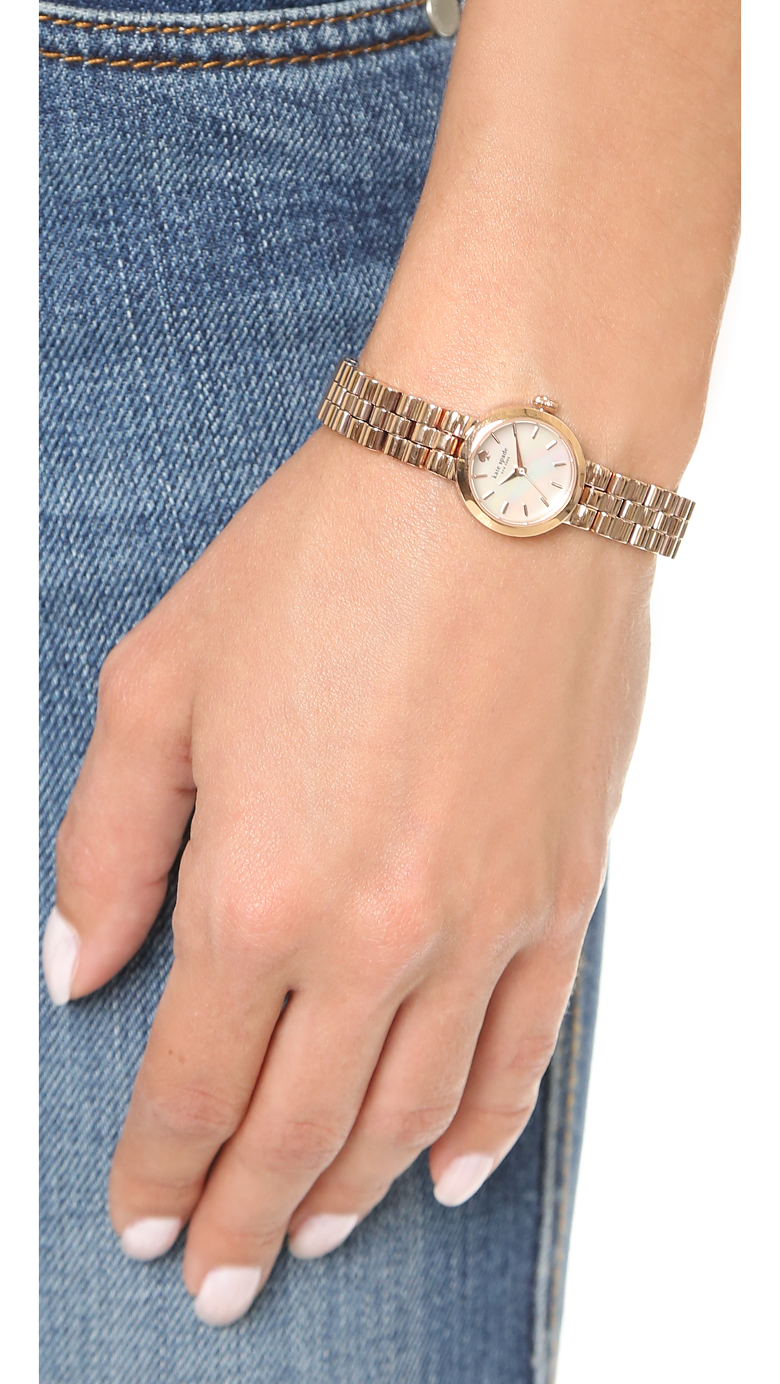 Lyst Kate Spade New York Tiny Gramercy Watch Rose Gold In Metallic Gallery