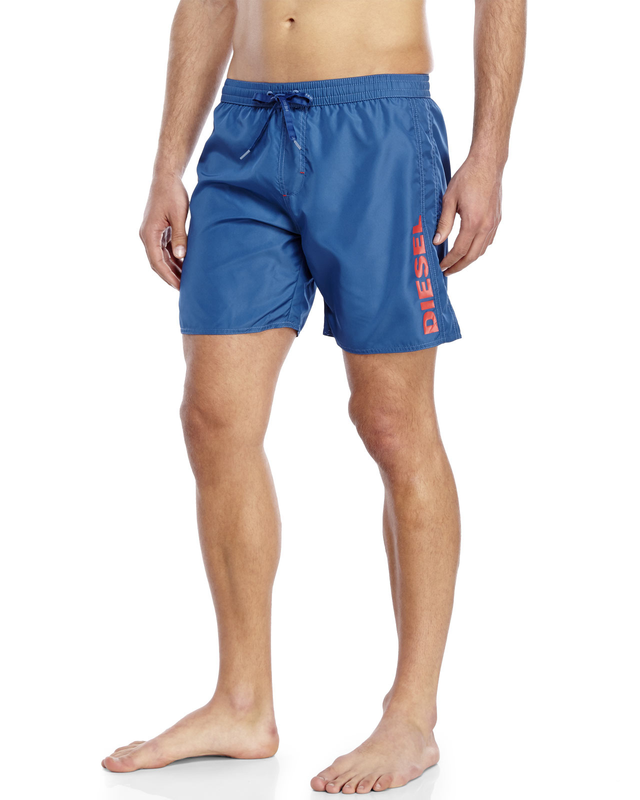 Diesel Mark Red Swim Trunks in Blue for Men Lyst