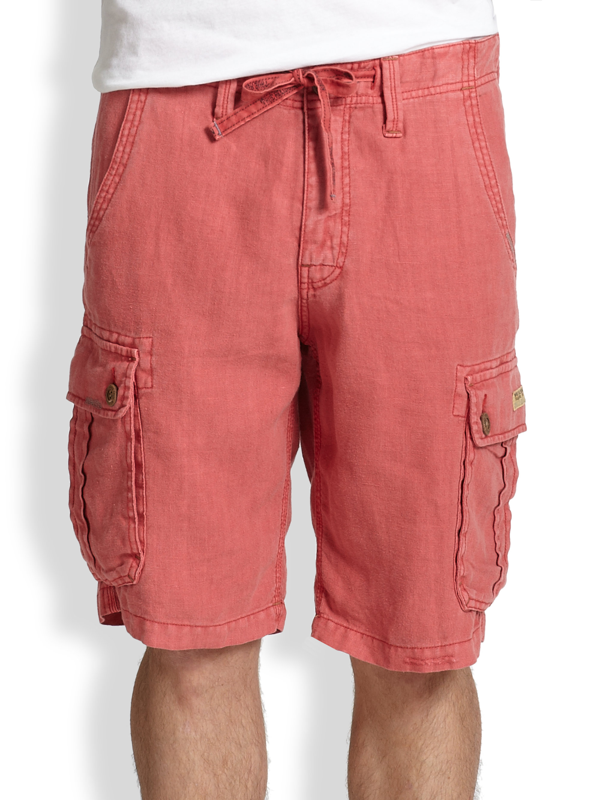 mens pink cargo trousers