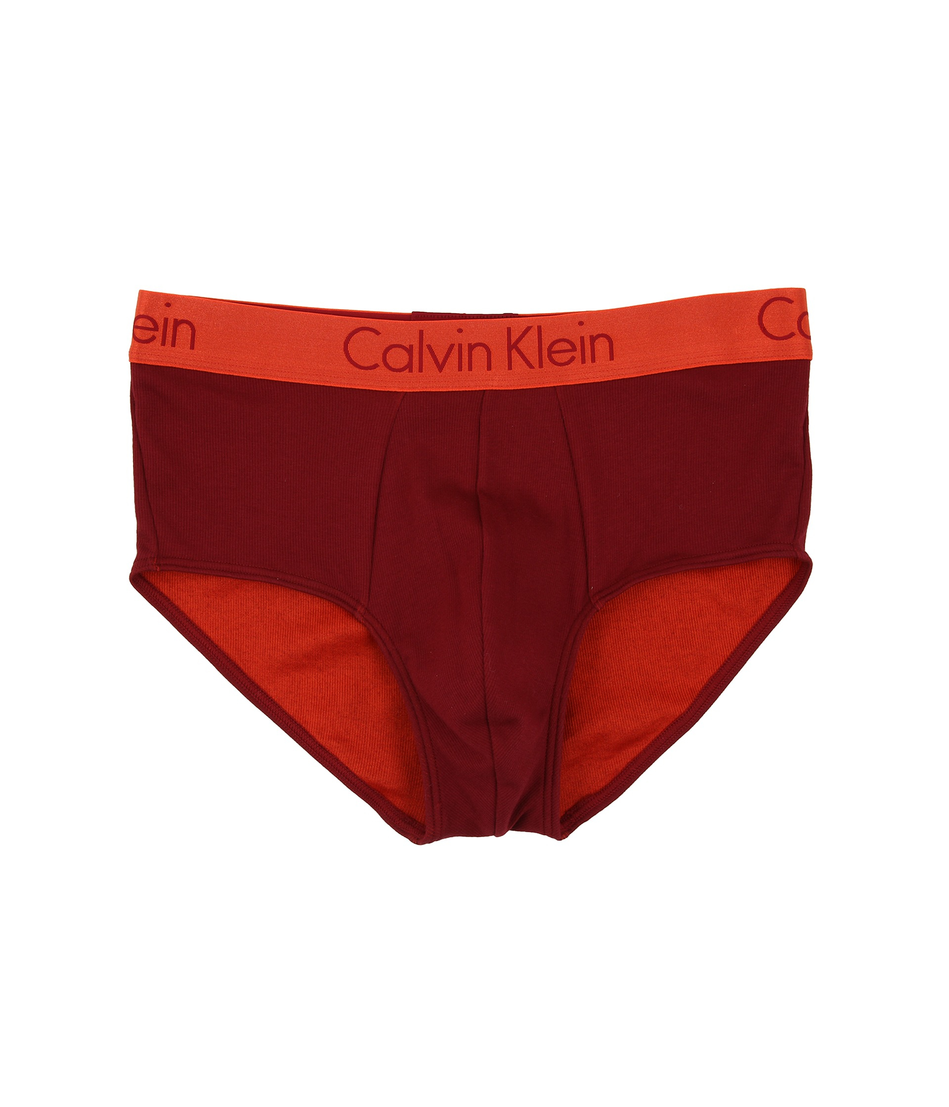 Calvin klein Dual Tone Square Cut Brief in Red for Men (Dylan Red ...