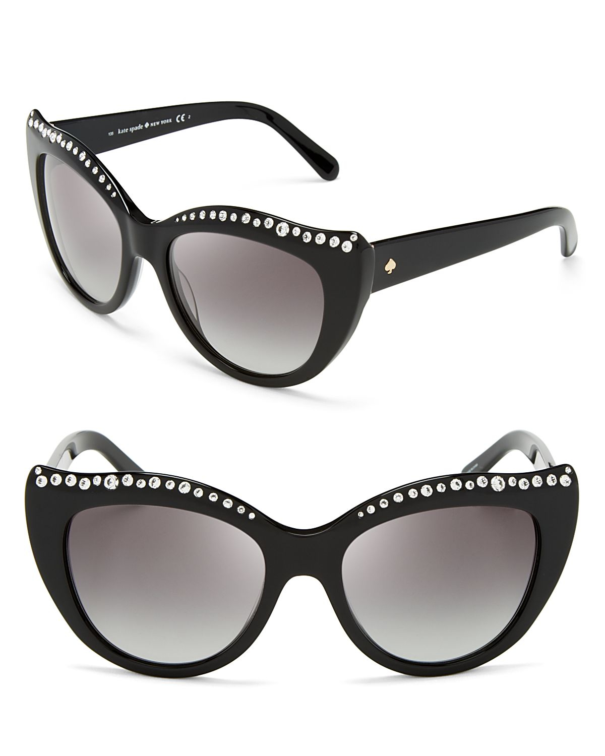 Lyst - Kate Spade New York Lesia Cat Eye Sunglasses in Black