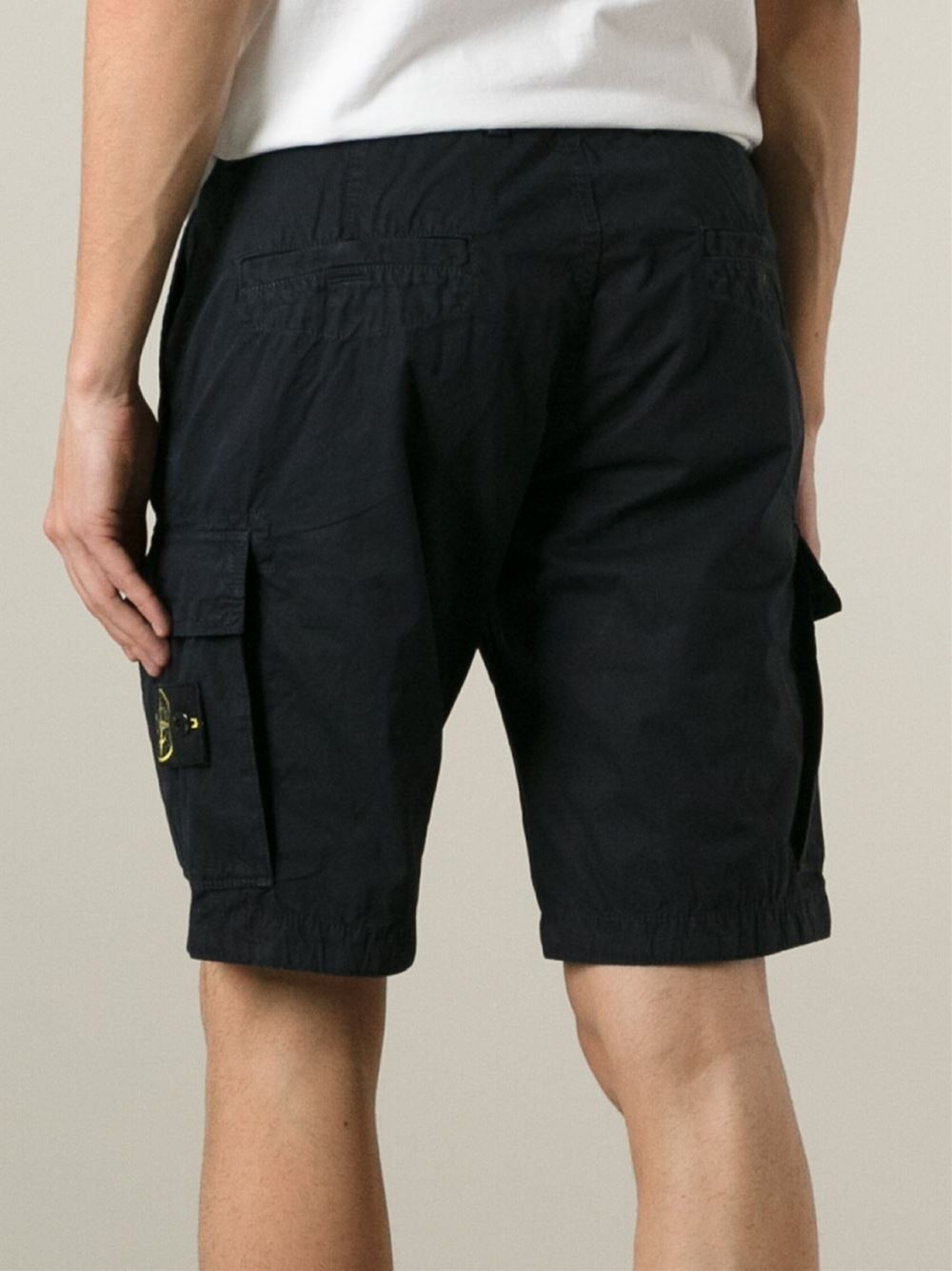 Stone Island Cargo Shorts  in Blue for Men Lyst