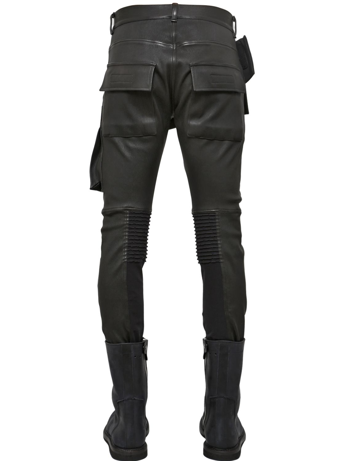 Rick Owens Memphis Stretch Leather Trousers In Black For Men Lyst 5155