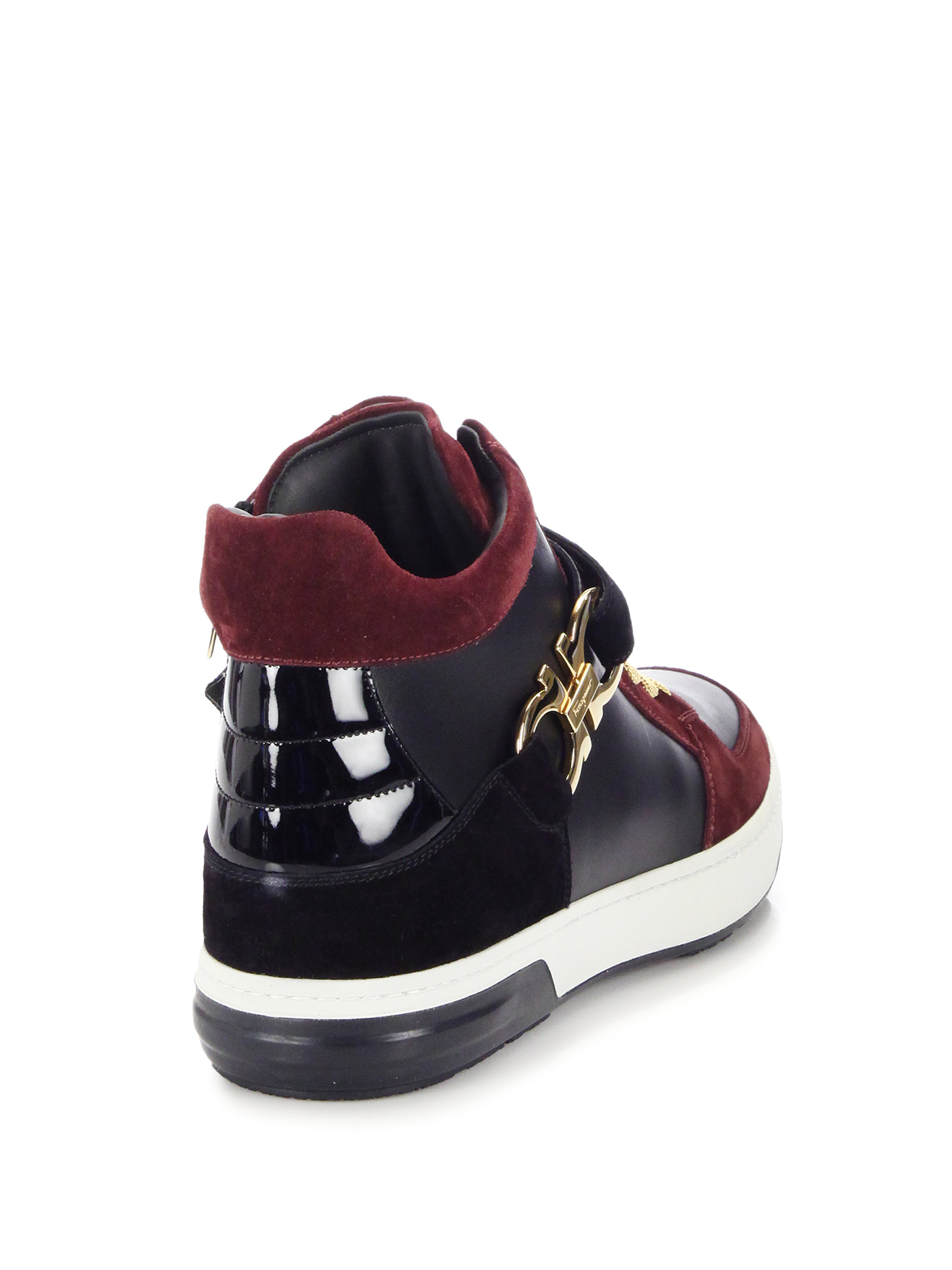 ferragamo high top sneakers