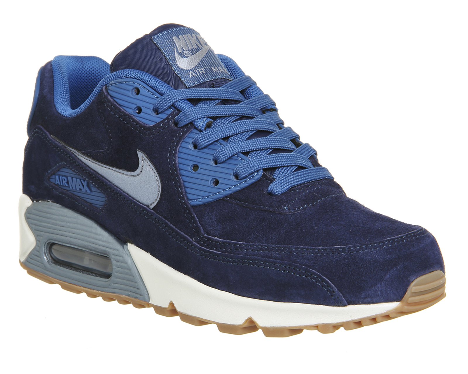Nike Air Max 90 Suede Low-Top Sneakers in Blue for Men | Lyst