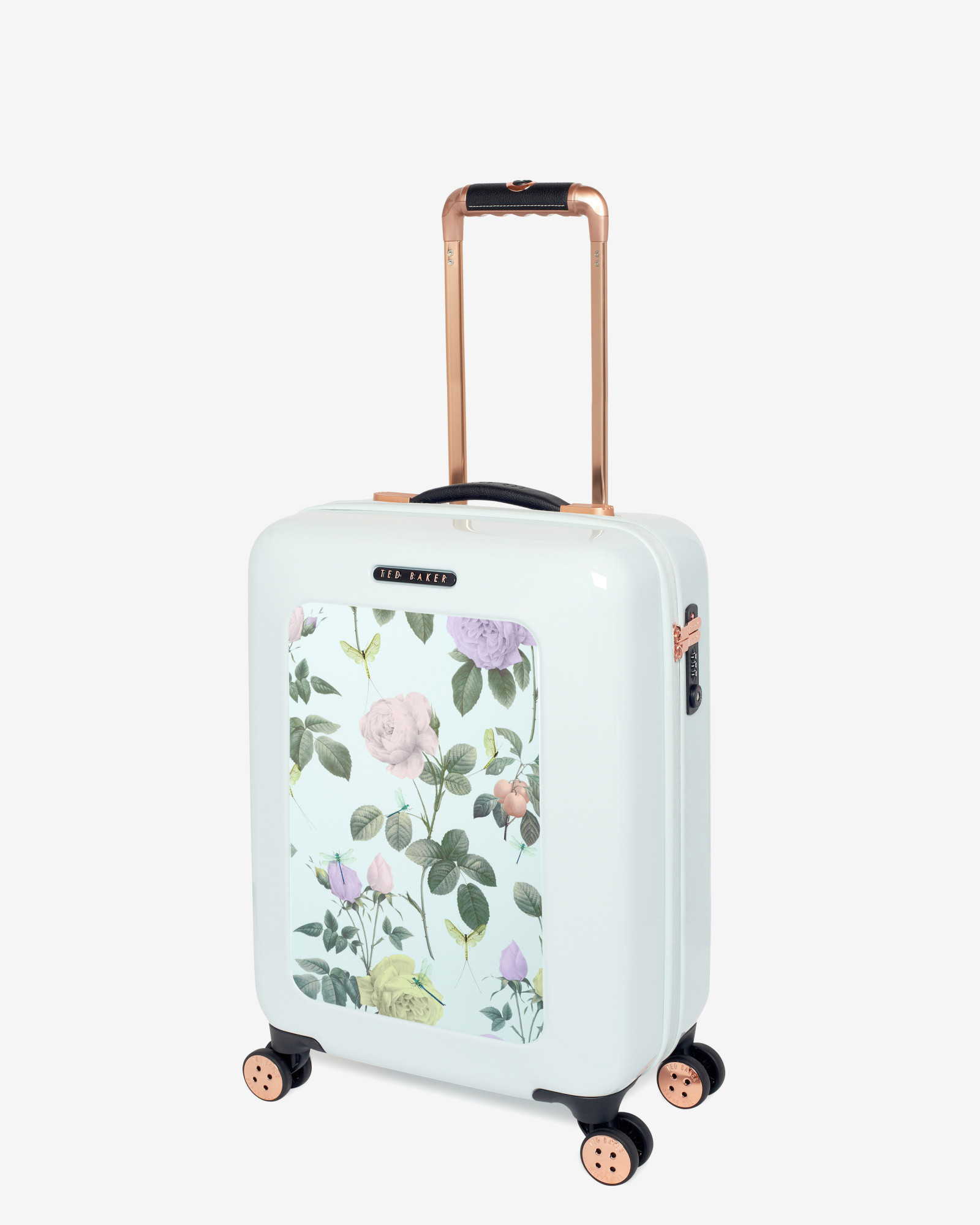 Ted Baker Large Distinguishing Rose Suitcase in Green - Lyst
