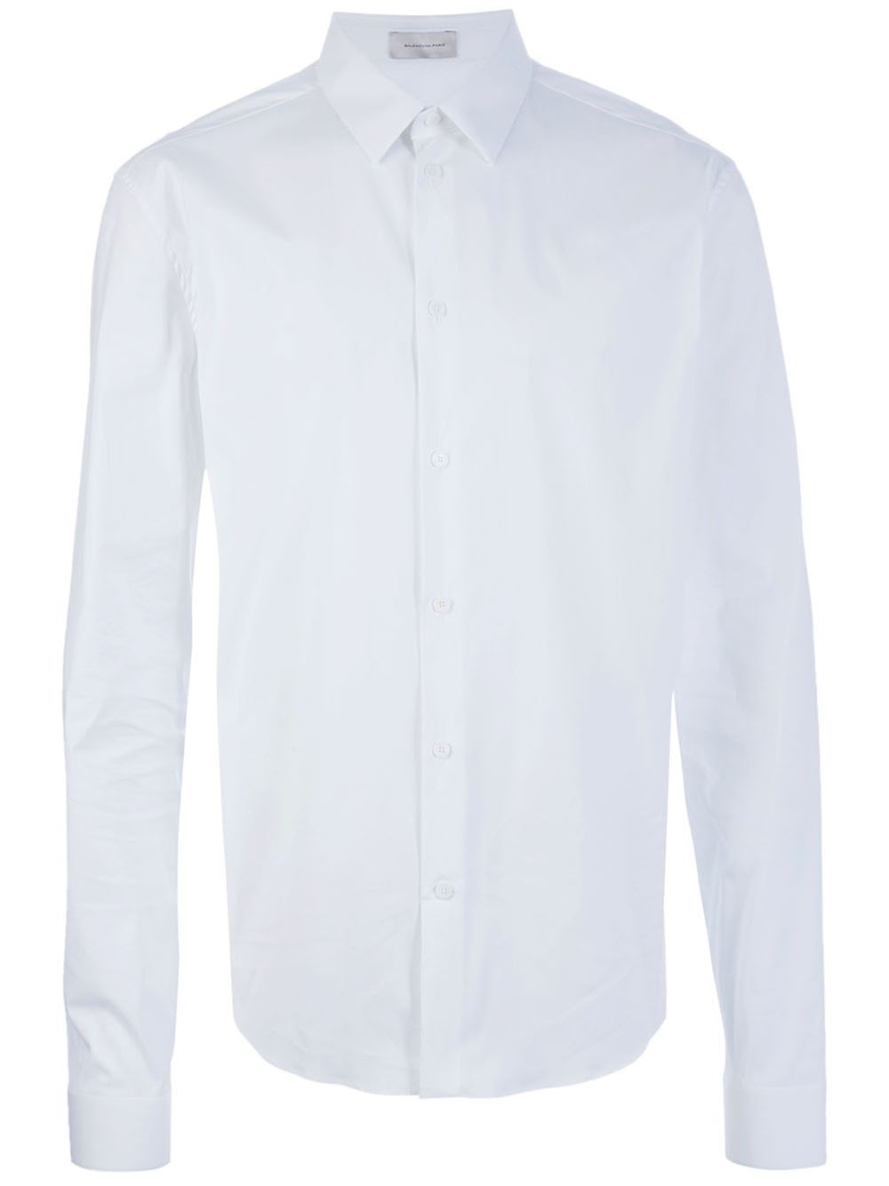 Lyst - Balenciaga Classic Shirt in White for Men