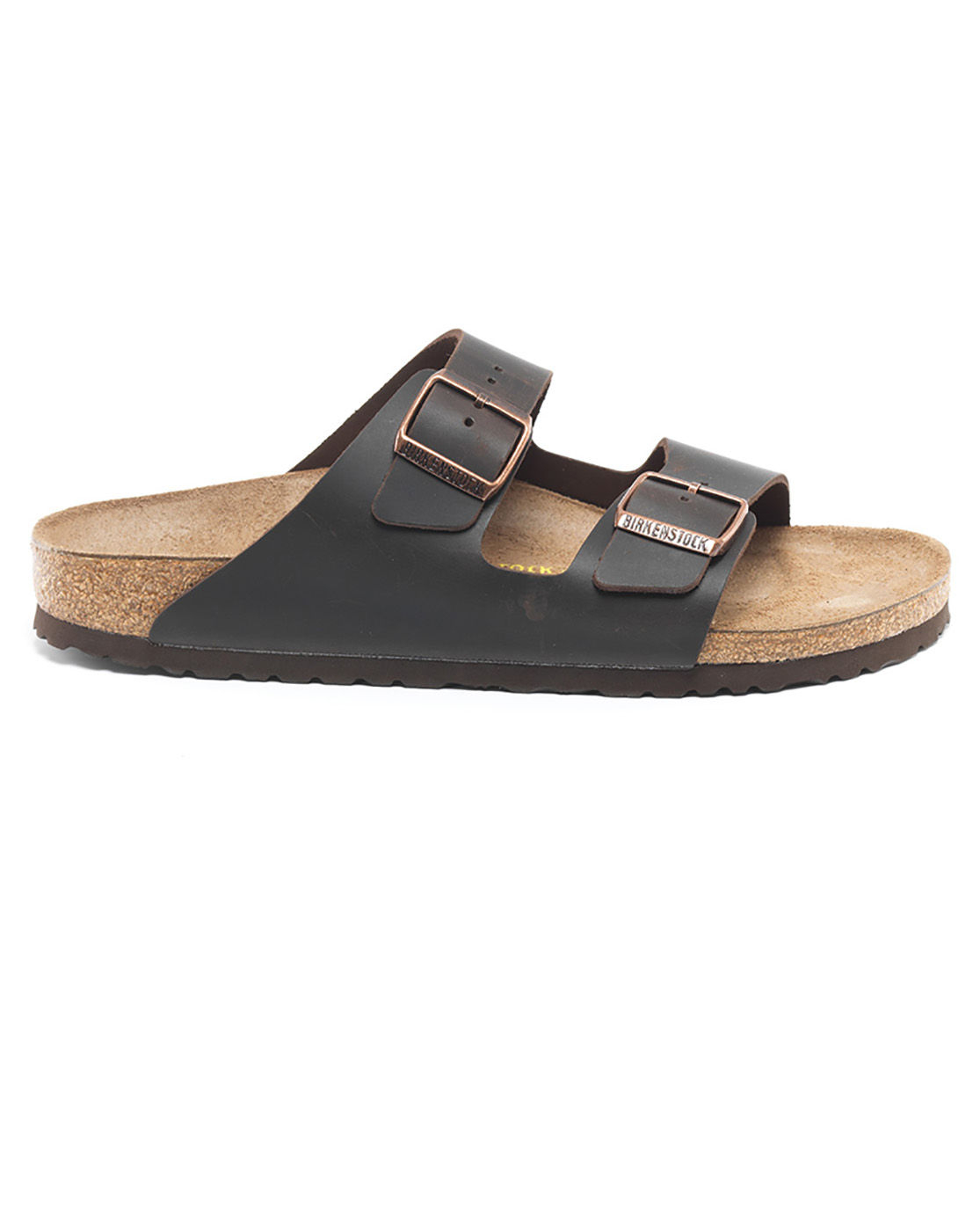 Birkenstock Arizona Dark Brown Leather Sandals in Brown for Men | Lyst