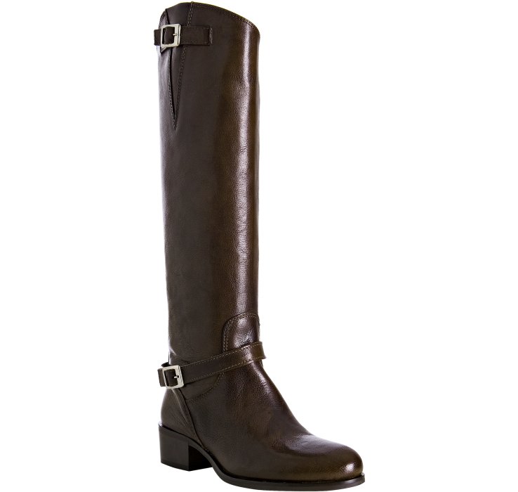 Lyst - Charles David Brown Leather Rumbler Tall Riding Boots in Brown
