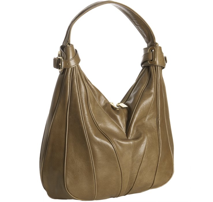 Kooba Mocha Leather Dakota Piped Seams Hobo Bag in Brown | Lyst
