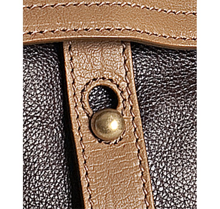 Saint laurent Brown Leather Muse Two Two-tone Top Handle Bag in ...  
