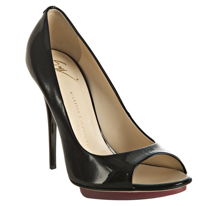 peep toe patent heels
