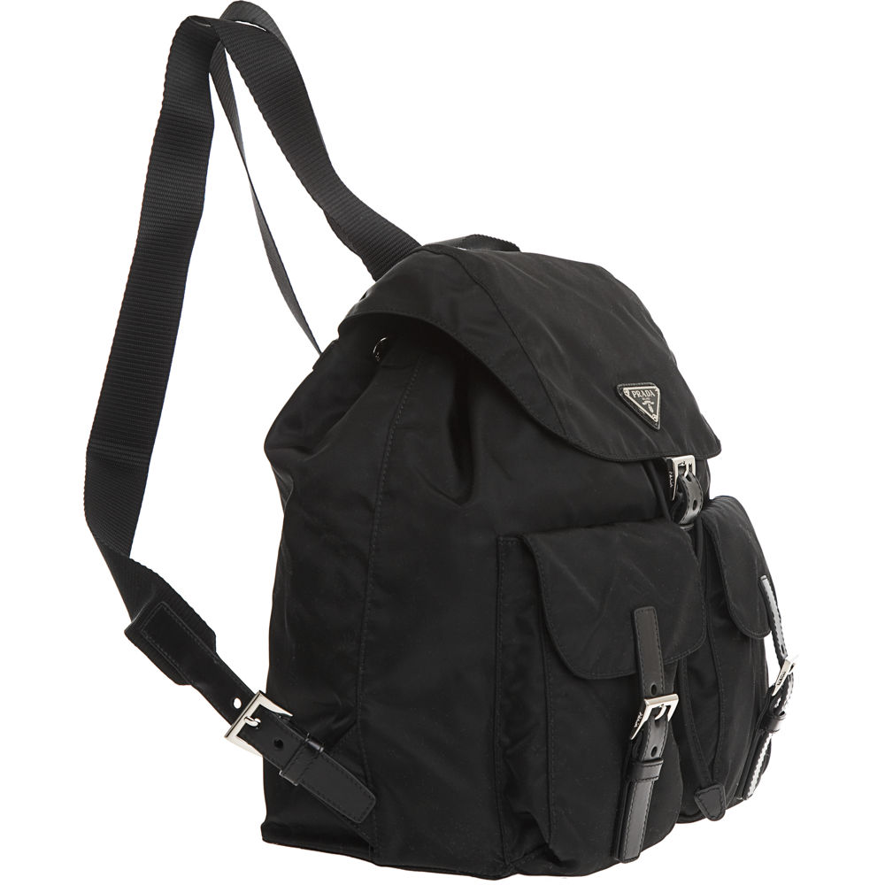 Prada Vela Backpack in Black | Lyst