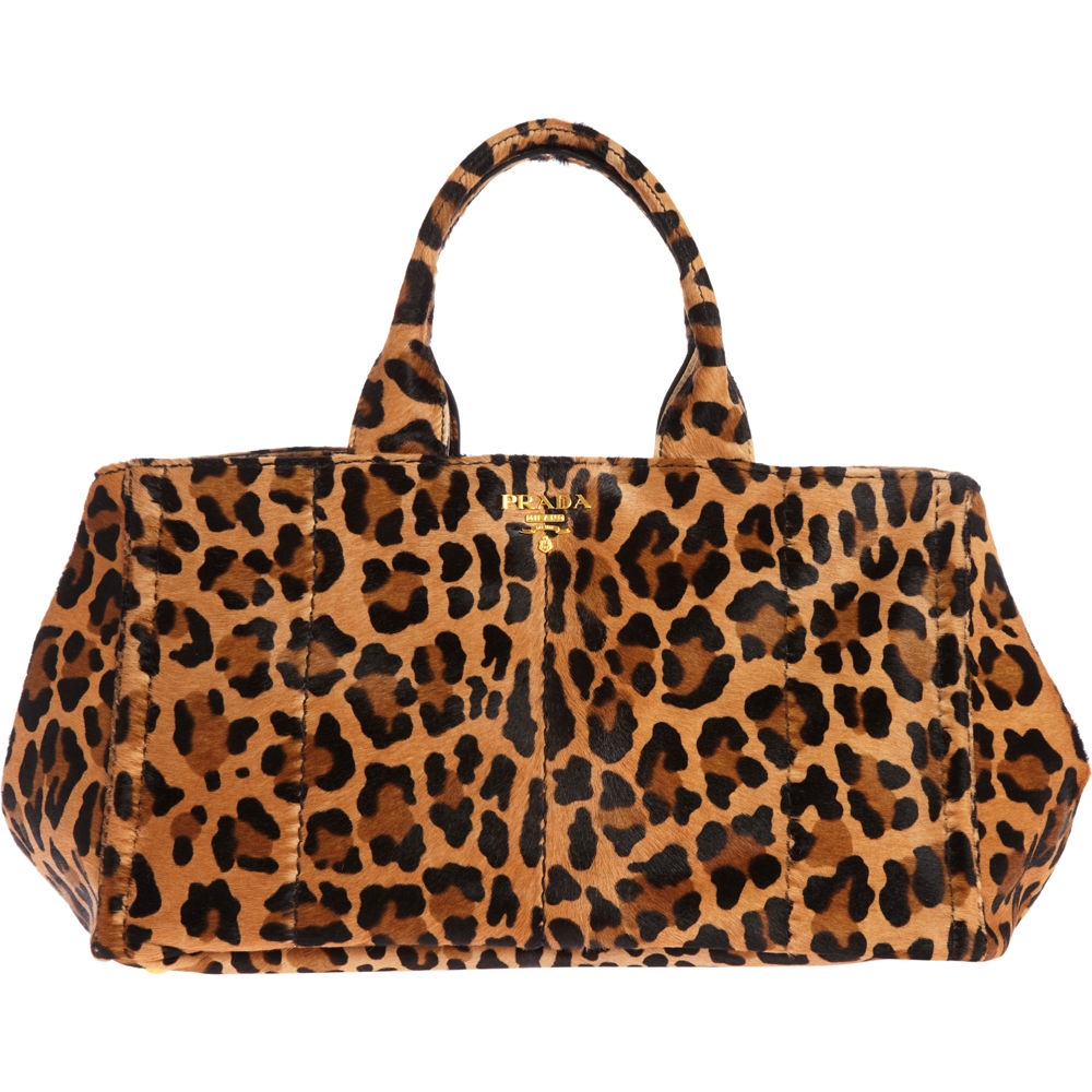 fake prada messenger bag - Prada Leopard Printed Pony Hair Medium Tote in Animal (leopard) | Lyst