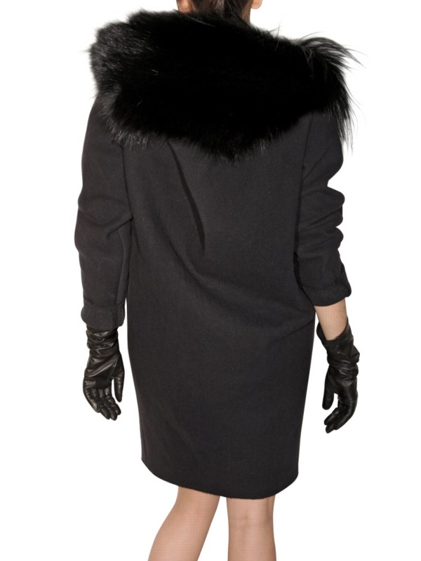 Lanvin Lamb Fur Jacket In Black Lyst