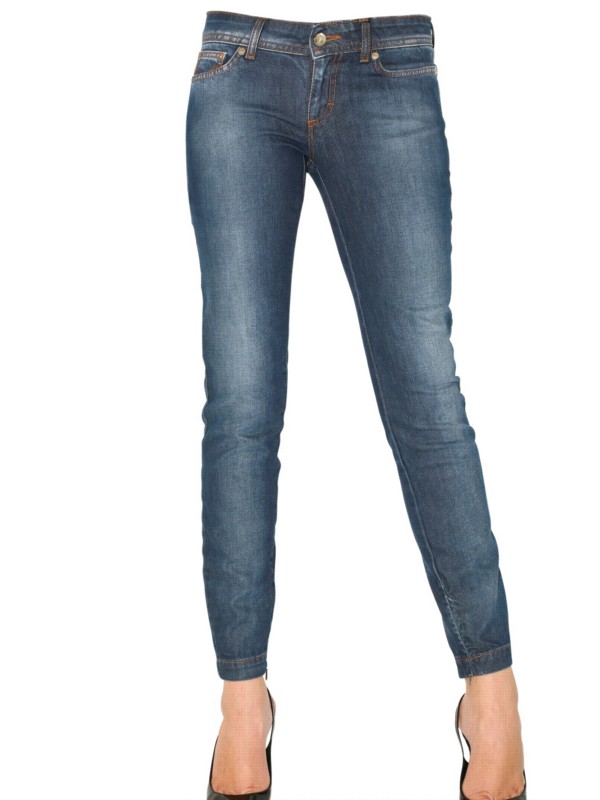 D&g Stretch Denim Pretty Skinny Jeans in Blue | Lyst