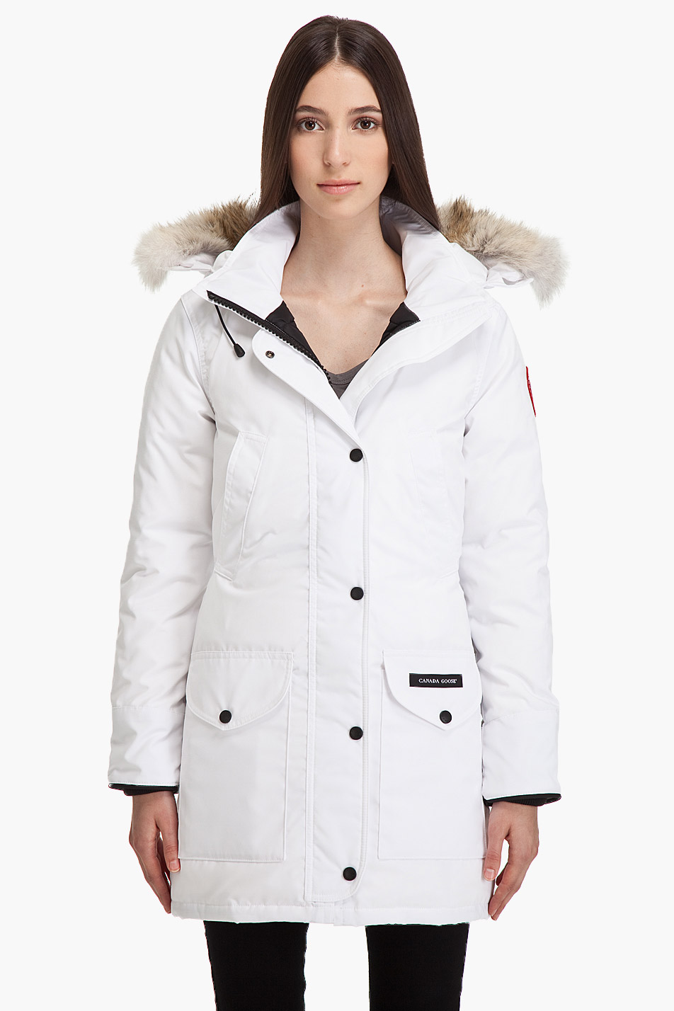 Пуховик гусиный пух. Canada Goose White. Женские пуховики Канада Гус белый. Canada Goose Mystique Parka. Parka Kira белая.