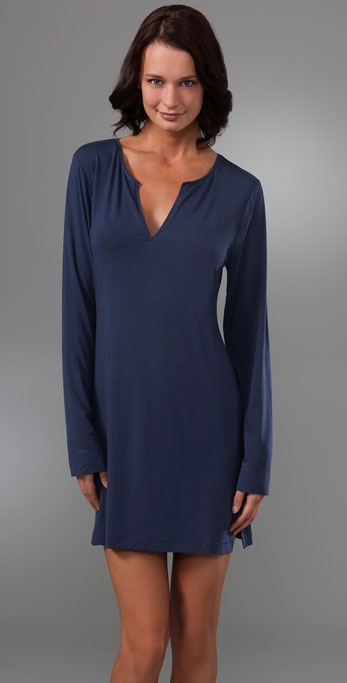 calvin klein long sleeve nightdress