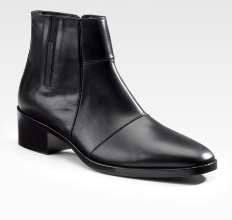 Dior Homme Leather Boots in Black for Men | Lyst
