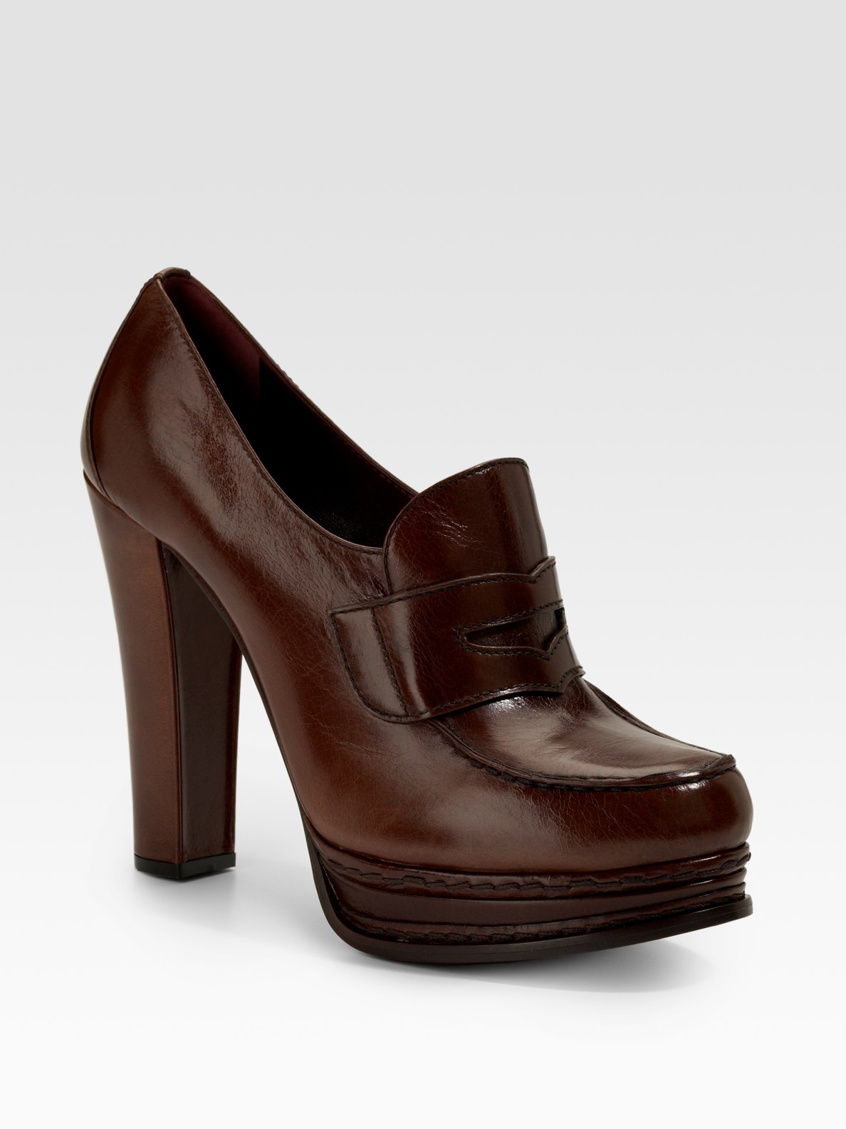 loafer platform heels